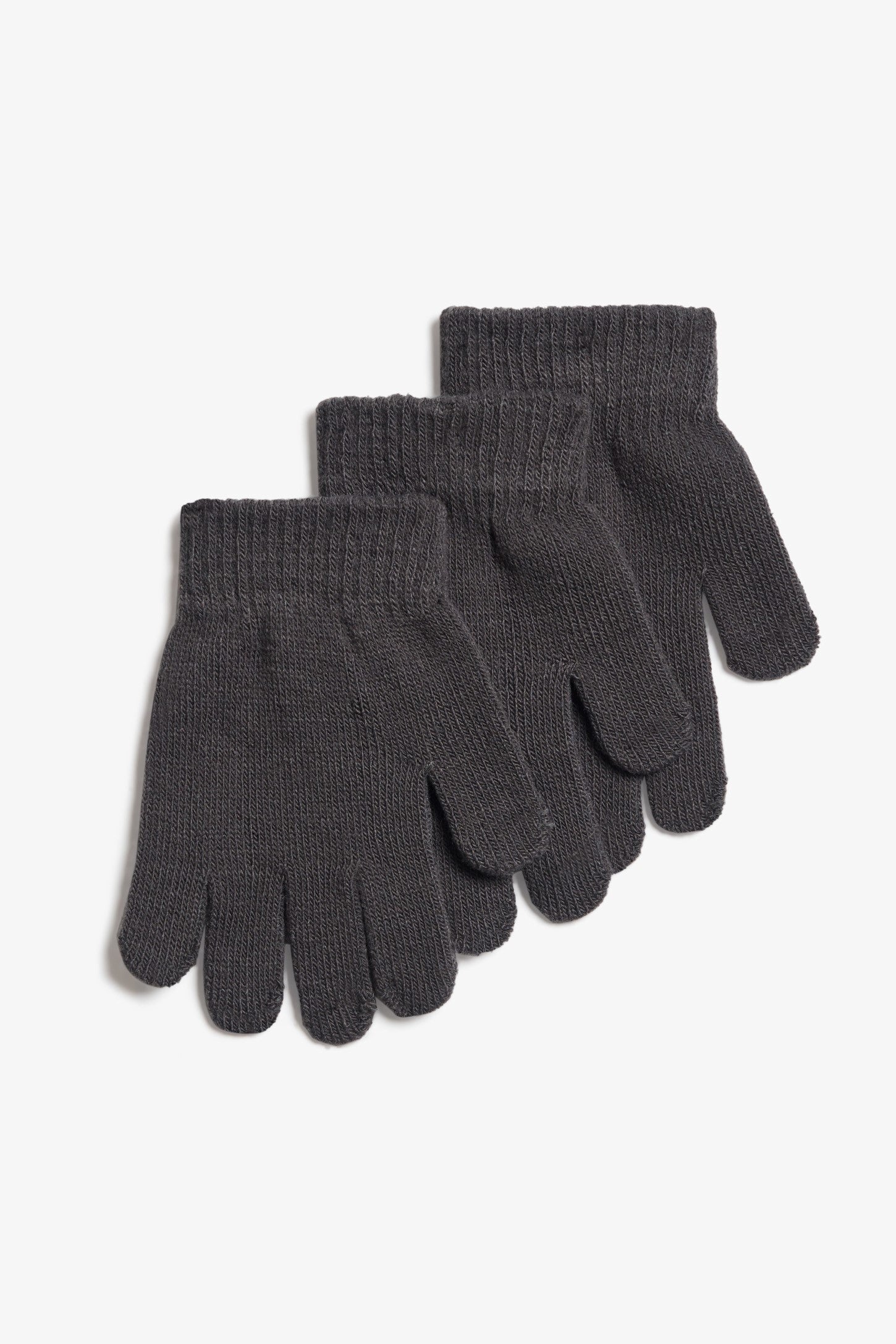 Lot de 3 paires de gants magiques, 2T-3T, 2/10$- Bébé garçon && GRIS FONCE