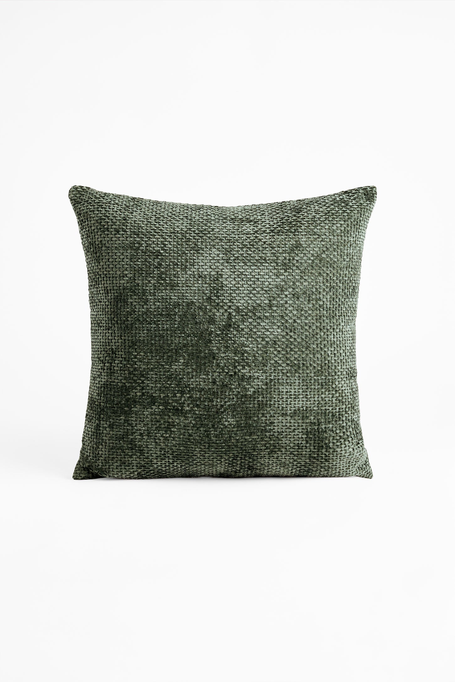 Coussin texturé 18x18 && VERT FORET