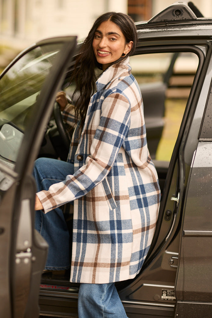 Manteau mi-long doublé Femme – Aubainerie