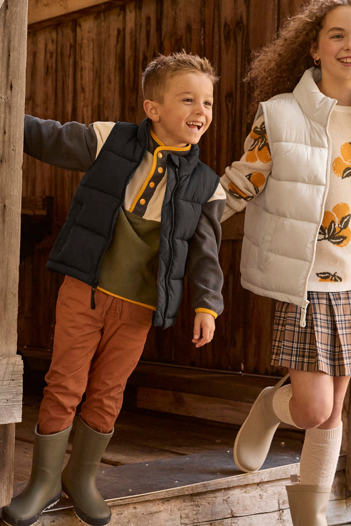 Veste matelassée sans manches - Enfant garçon && NOIR