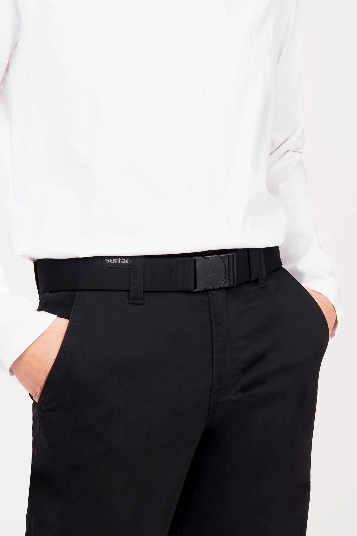 Ceinture en nylon - Homme && NOIR