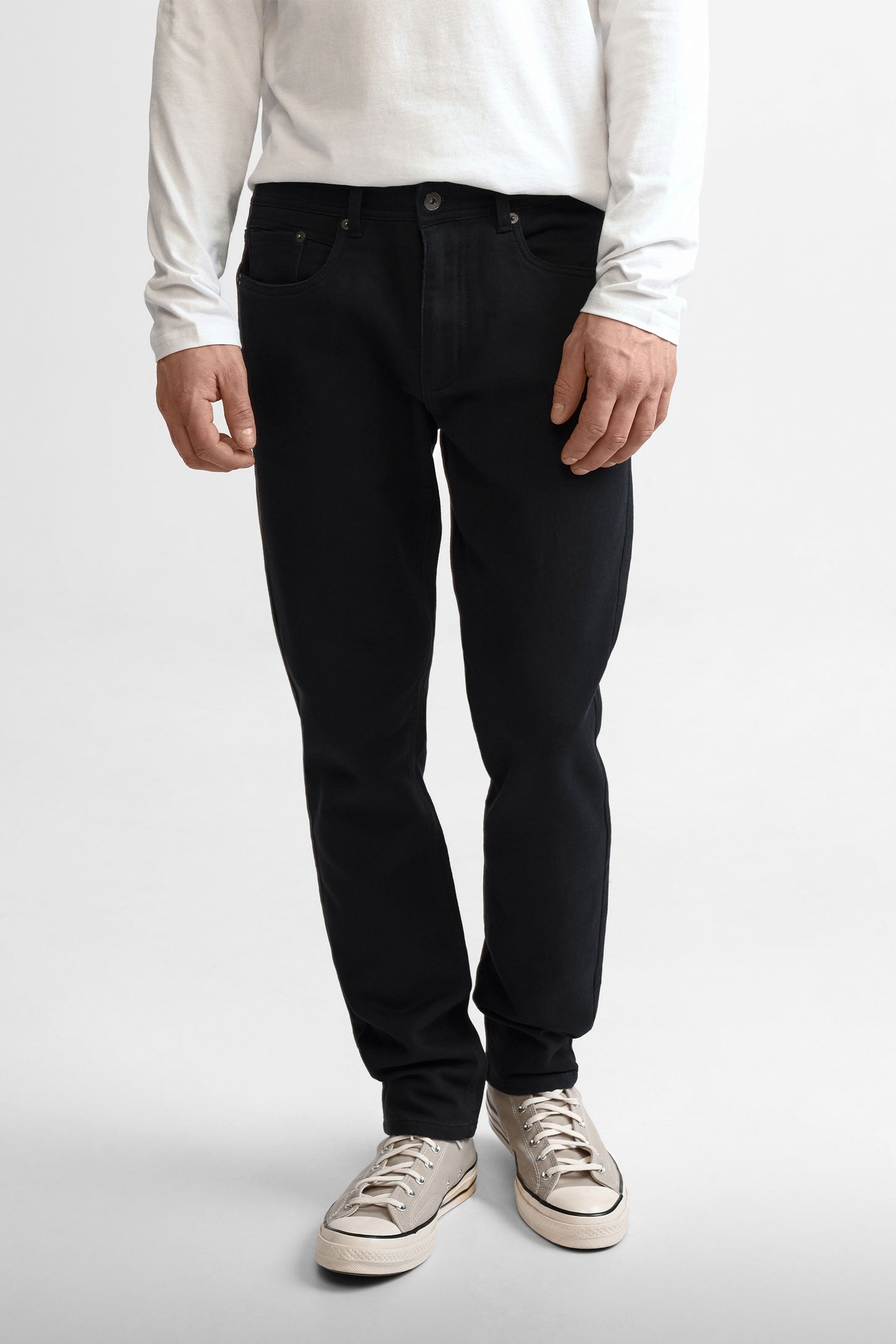 Pantalon en twill - Homme && NOIR