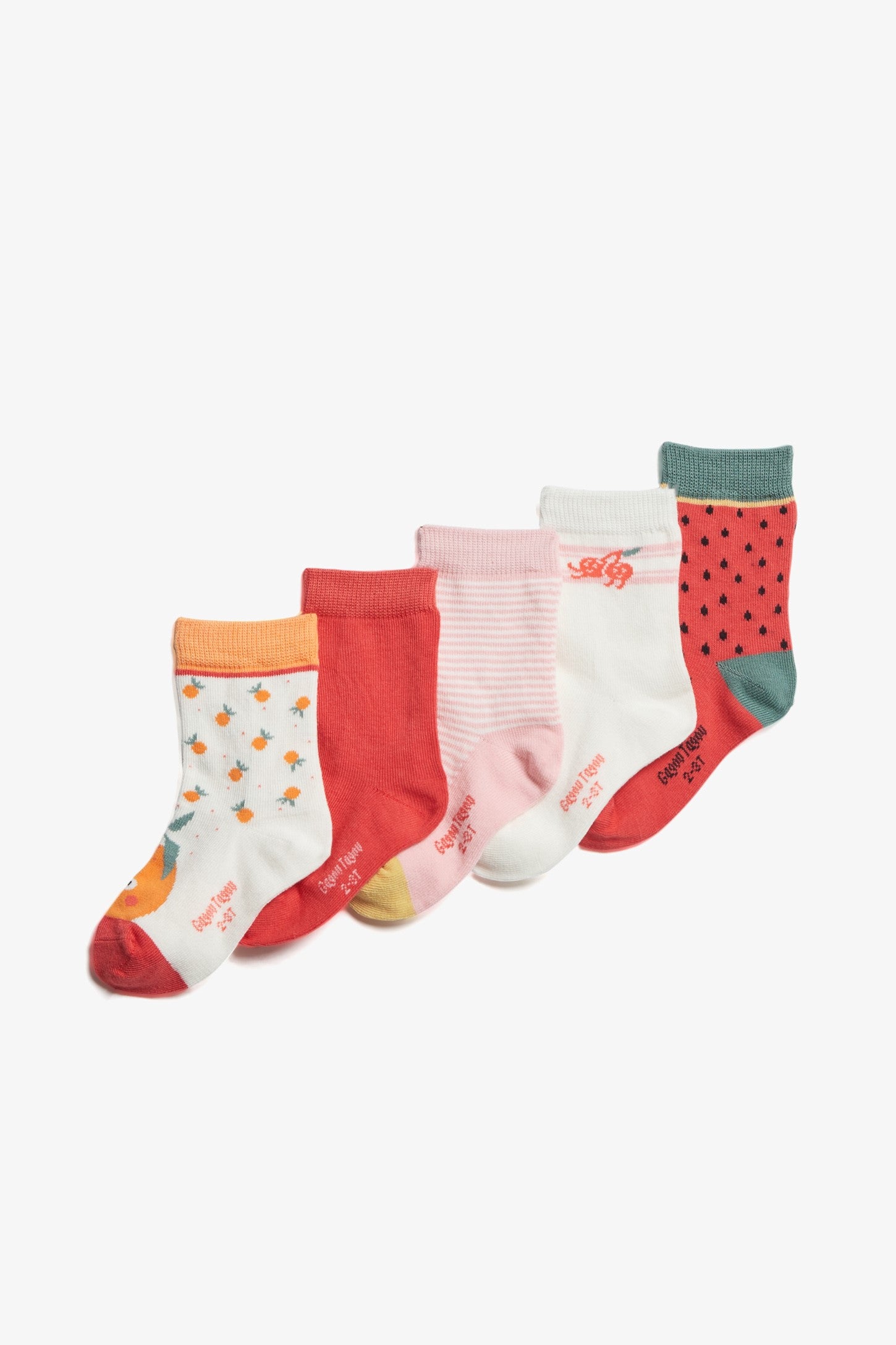 Lot de 5 paires de bas - Bébé fille && ROUGE