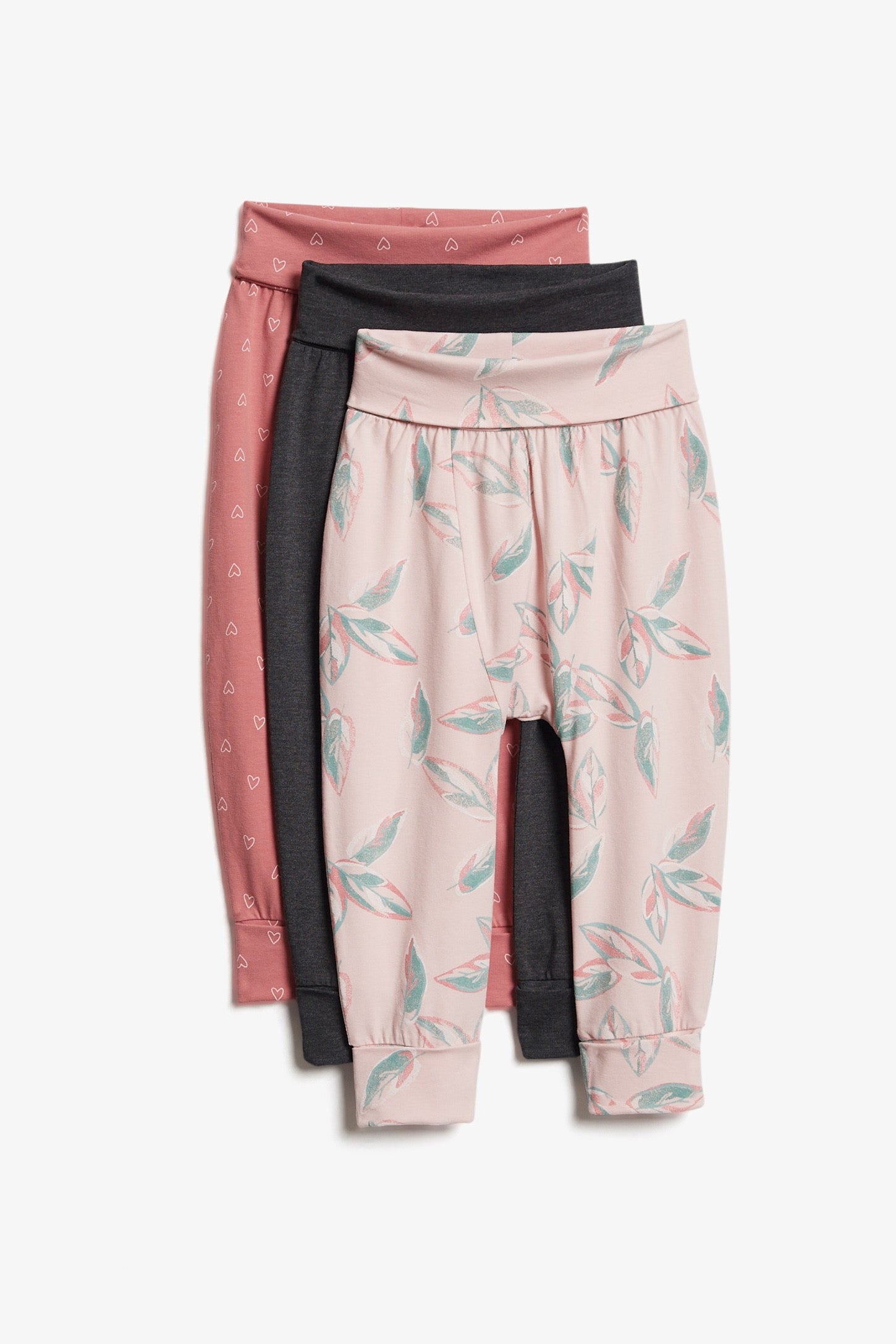 Lot de 3 leggings évolutifs - Bébé fille && CHARBON MIXTE