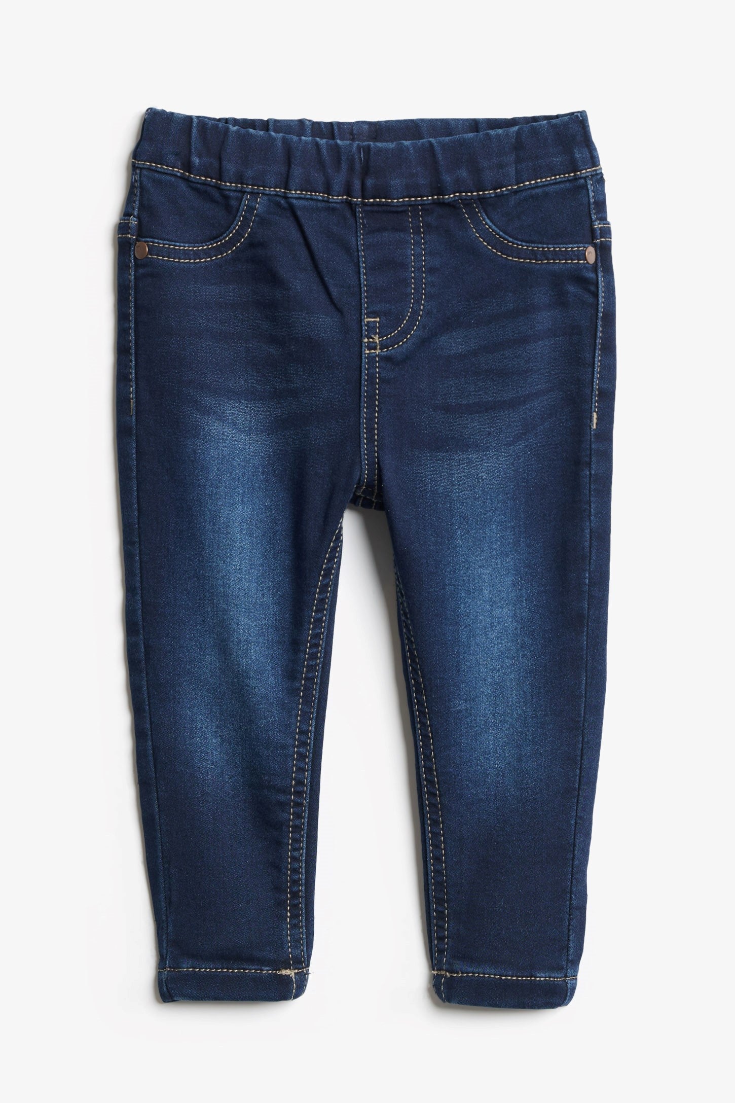Jeans à enfiler - Bébé fille && BLEU FONCÉ