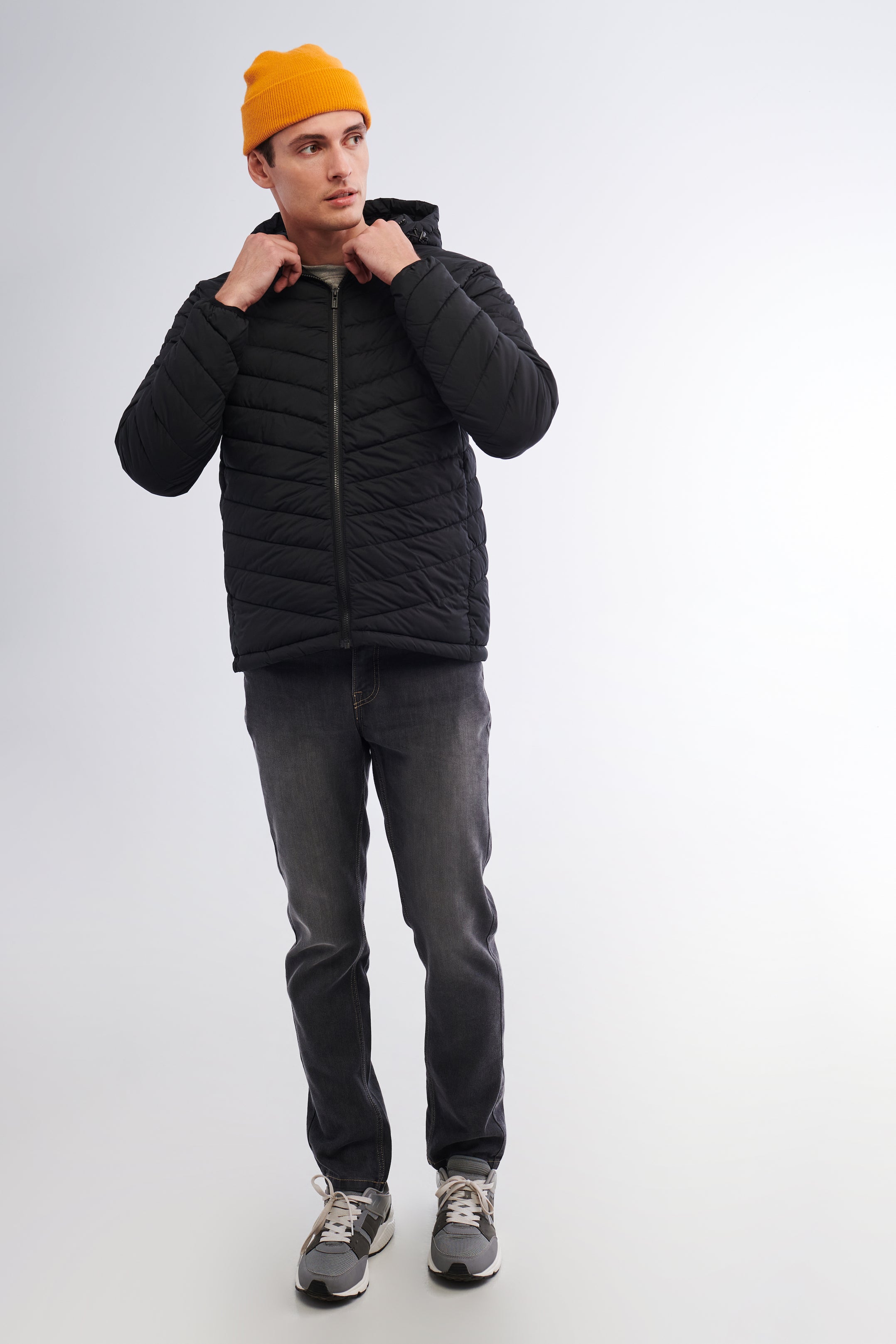Manteau matelassé compressible - Homme && NOIR