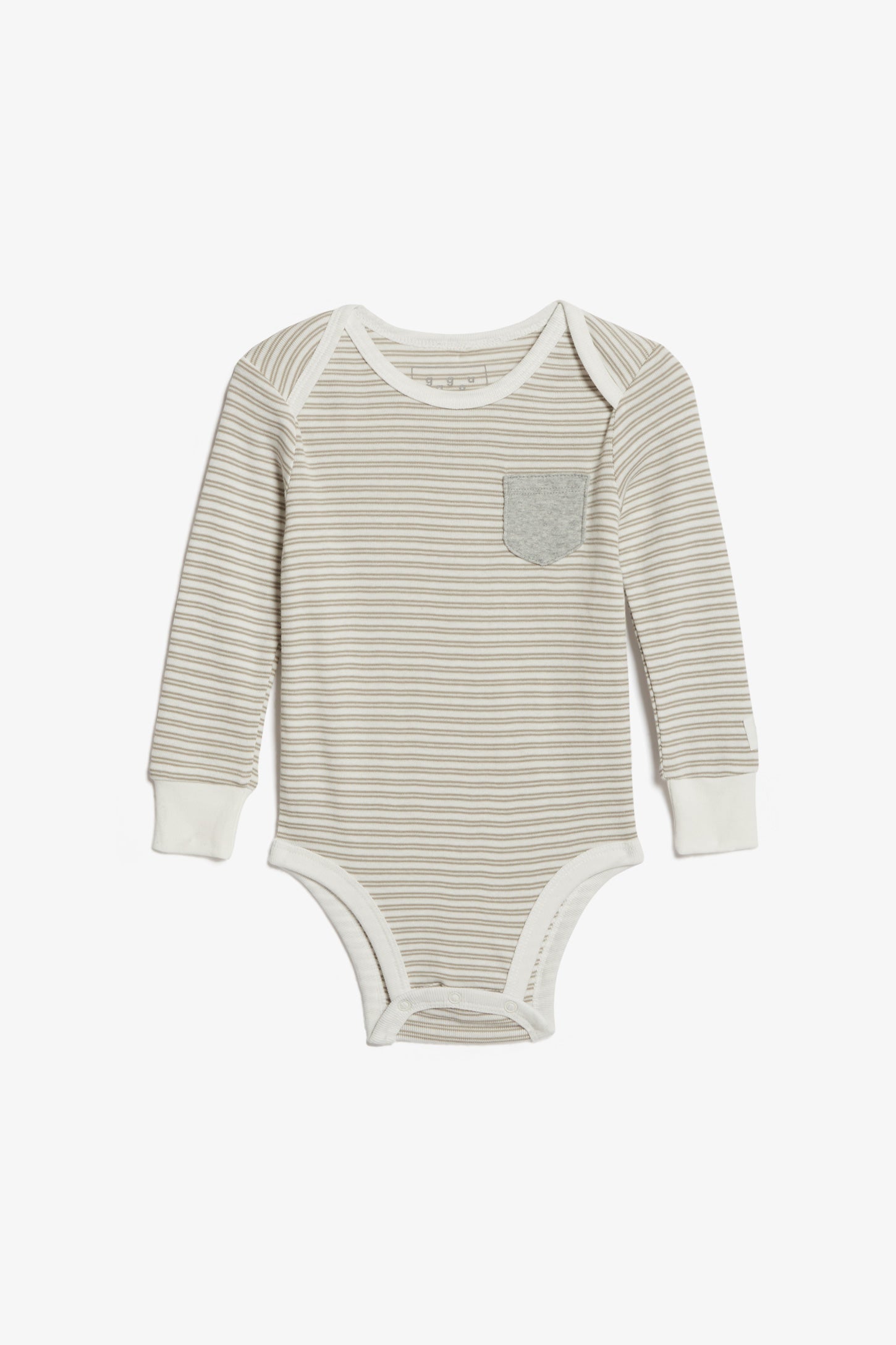 Beige long deals sleeve baby onesie