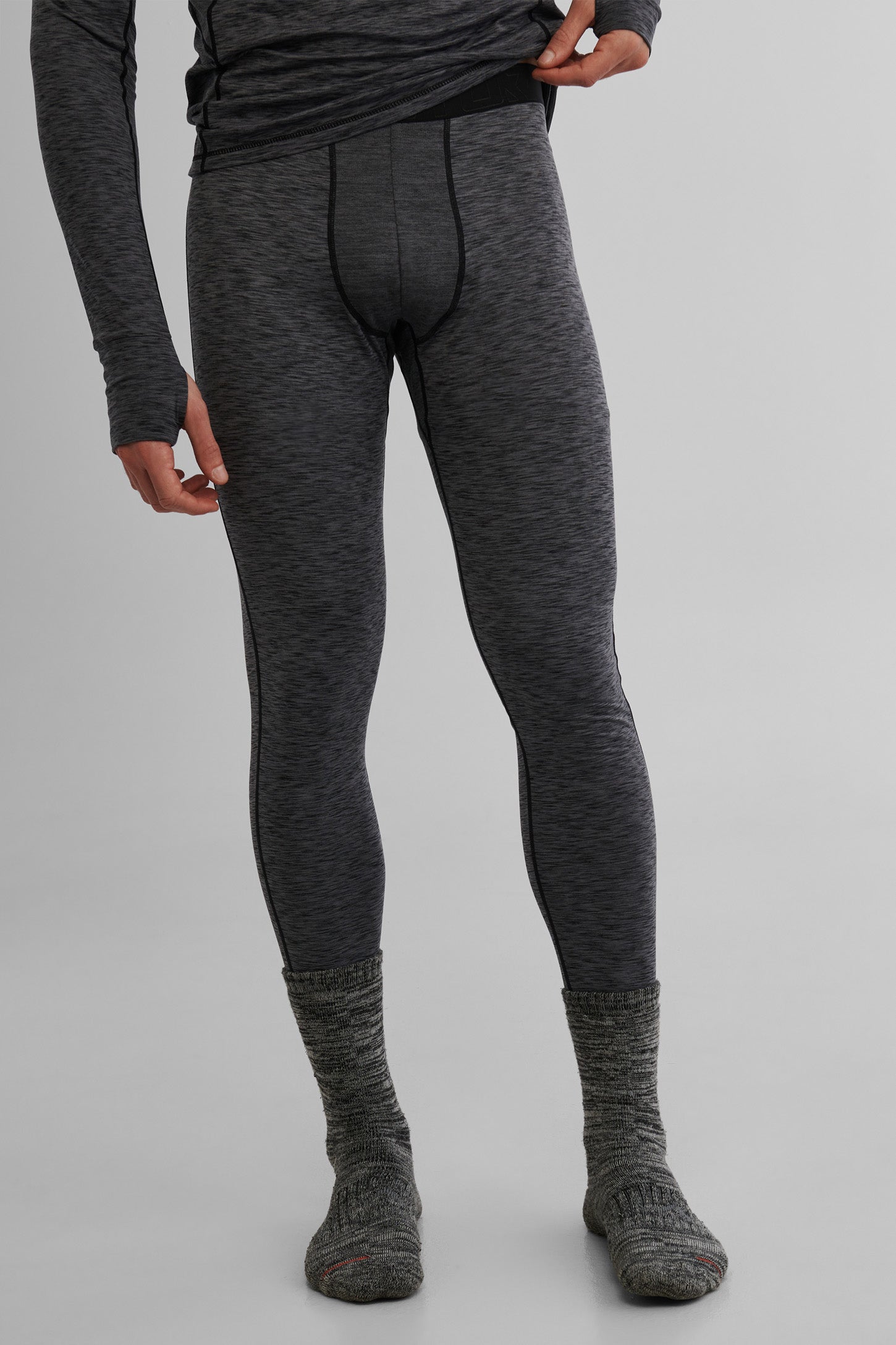 Pantalon thermal HR - Homme && CHARBON MIXTE