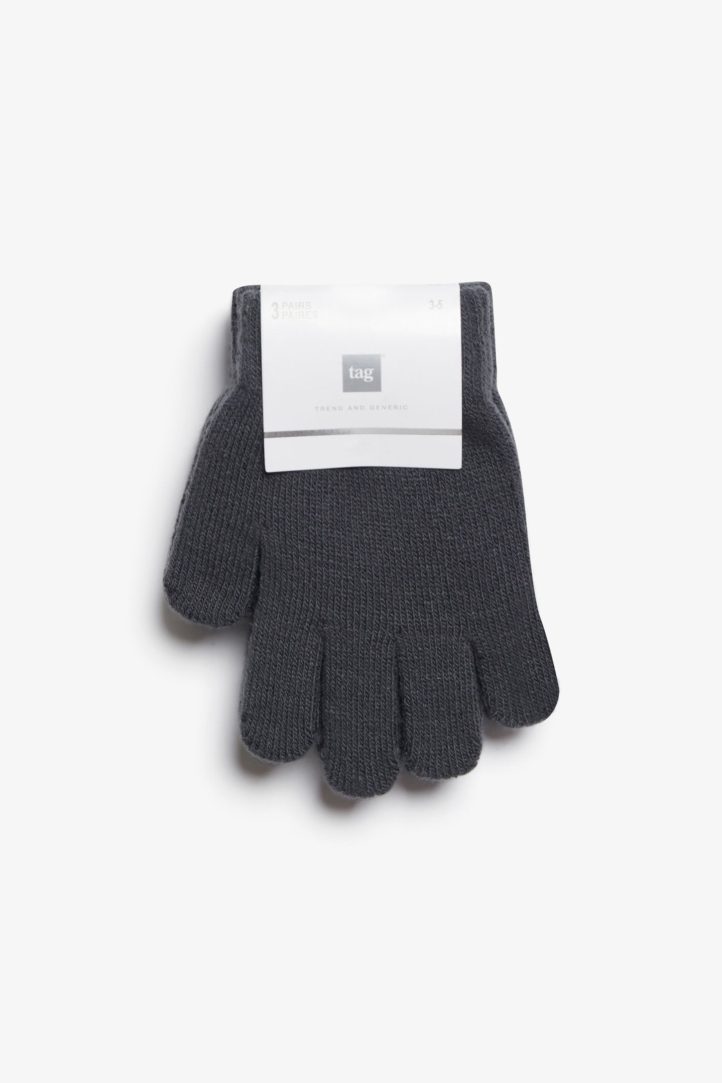 Lot de 3 paires de gants magiques, 2/10$ - Enfant garçon && GRIS FONCE