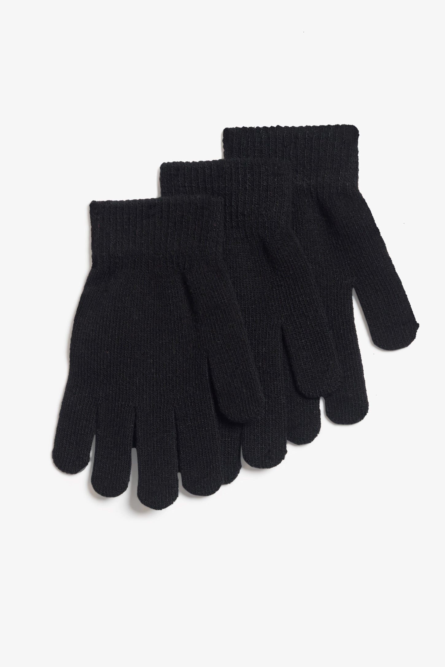 Lot de 3 paires de gants magiques, 2/10$ - Femme && NOIR