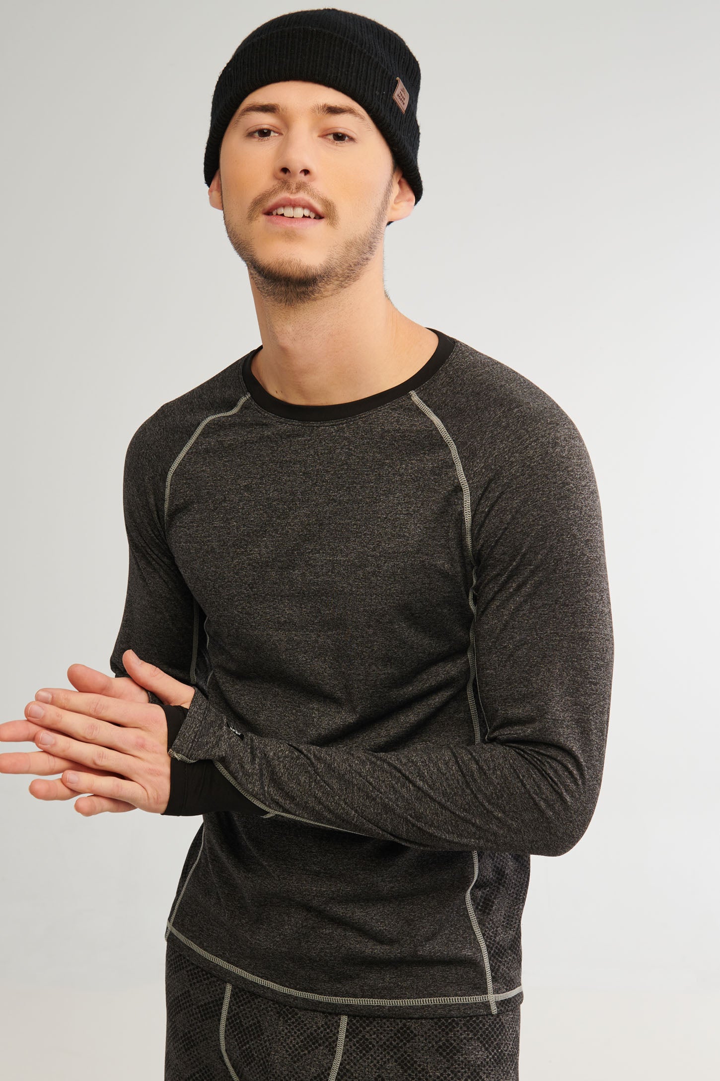Chandail thermique - Homme && CHARBON