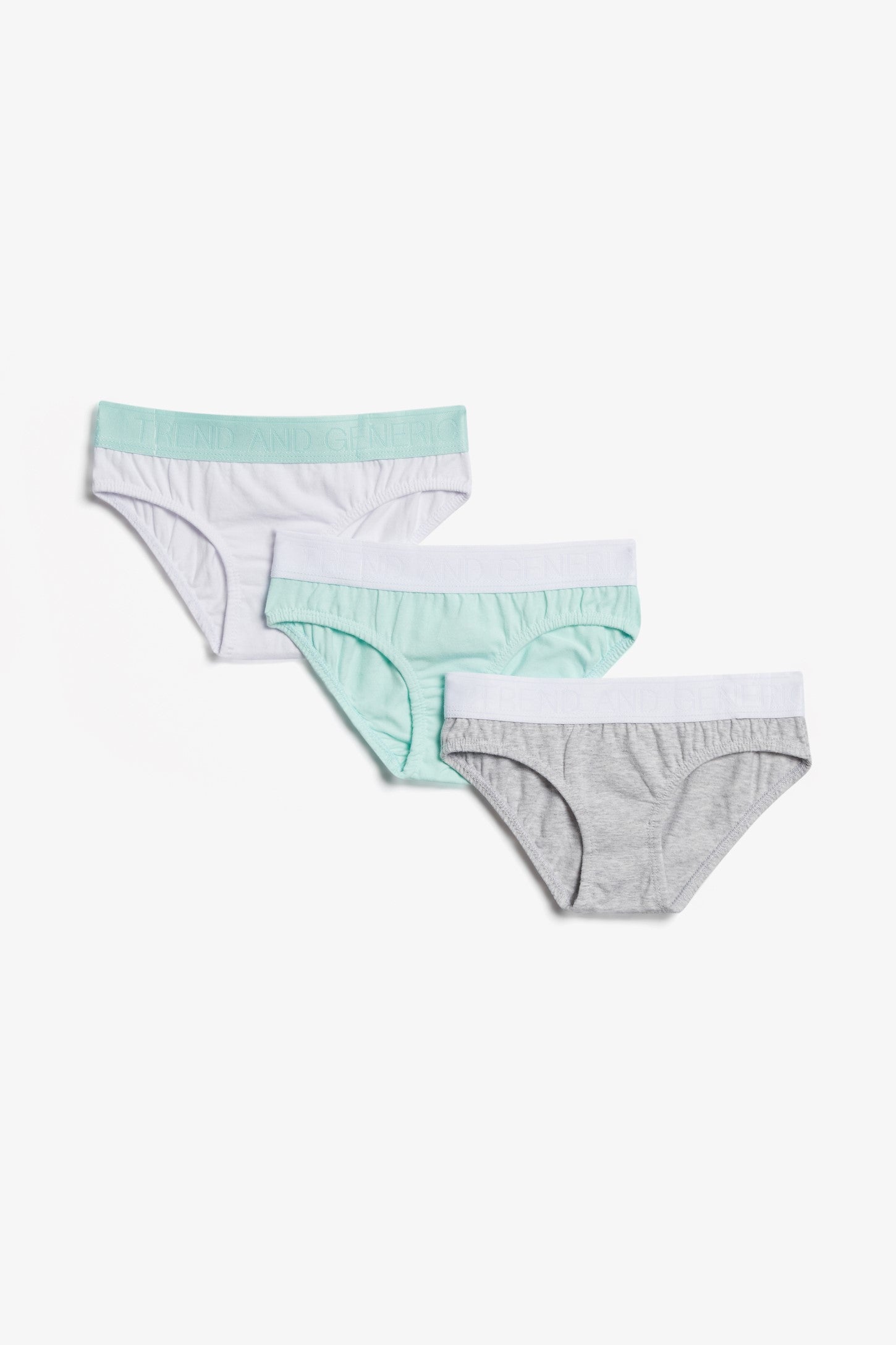 Lot de 3 culottes - Enfant fille && MENTHE