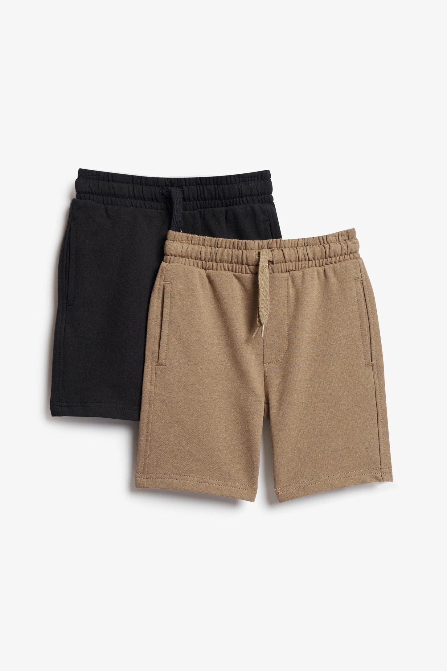 Lot de 2 shorts ouatée - Enfant garçon && NOIR
