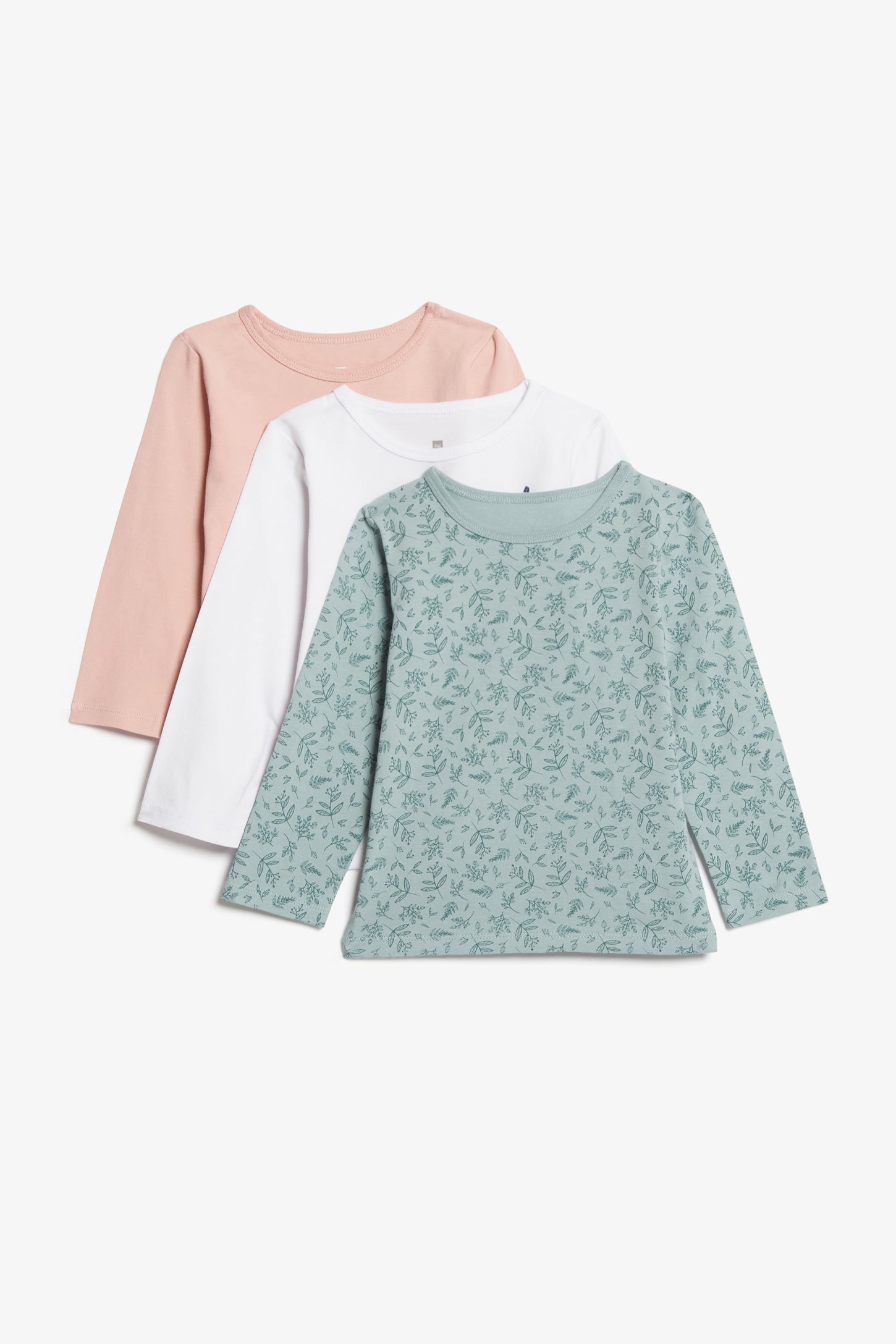 Lot de 3 chandails manches longues coton, 2T-3T - Bébé fille && ROSE