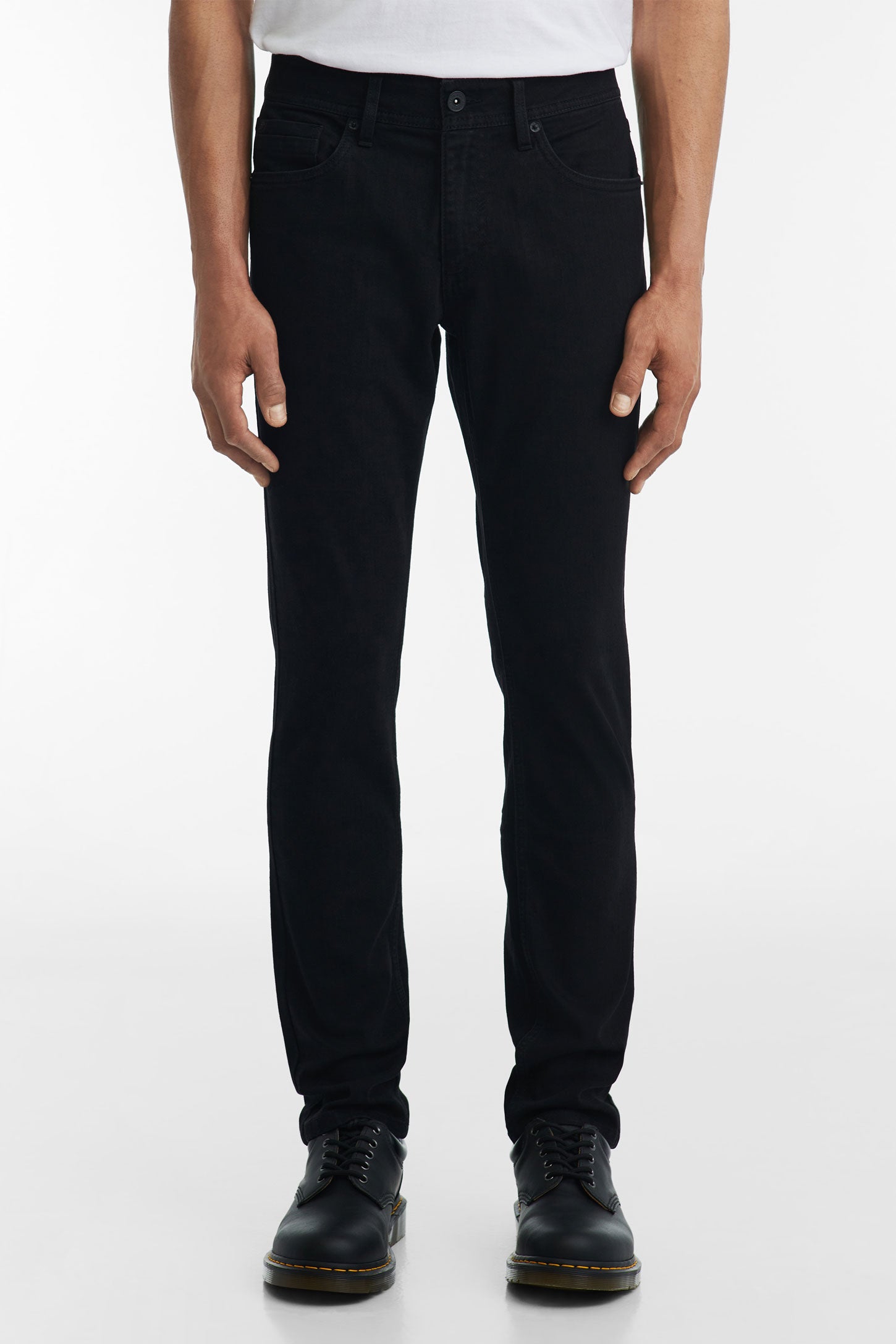 Jeans 5 poches coupe ajustée 32'' - Homme && NOIR