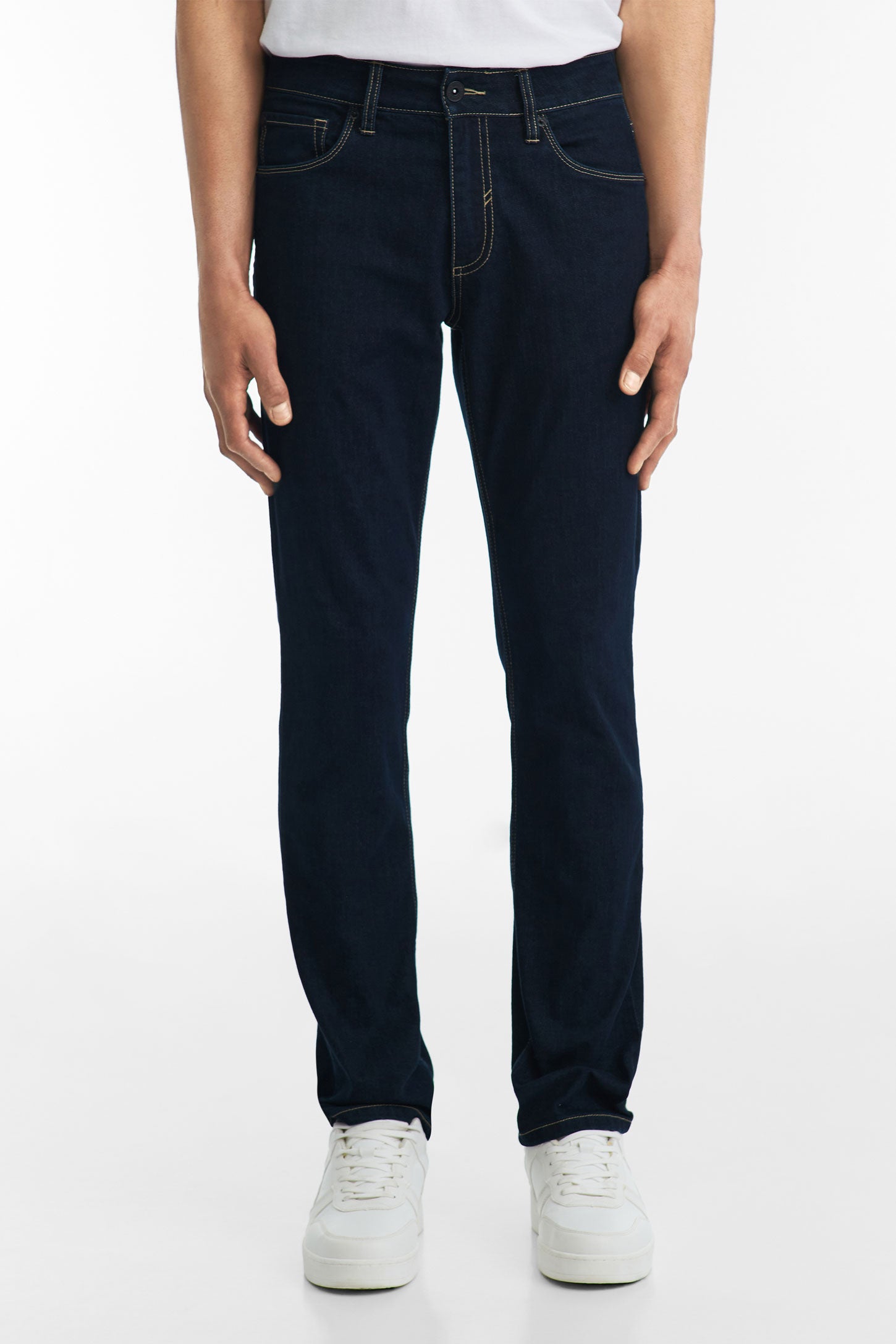 Jeans 5 poches coupe régulière 34'' - Homme && MARIN