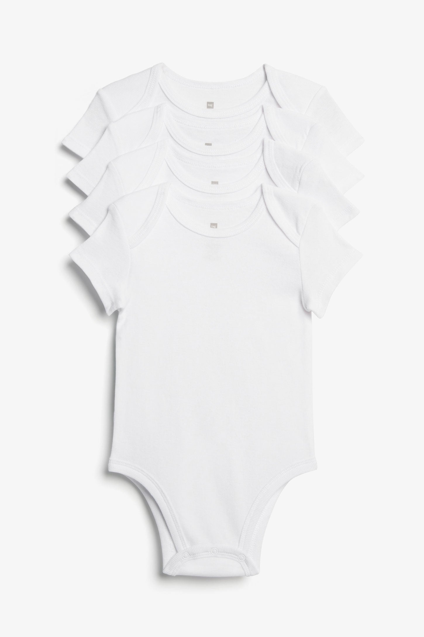 Lot de 4 cache-couches en coton - Bébé && BLANC