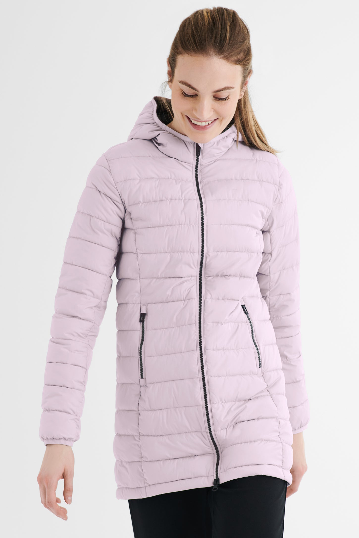 Manteau matelassé compressible 3/4 - Femme && LILAS