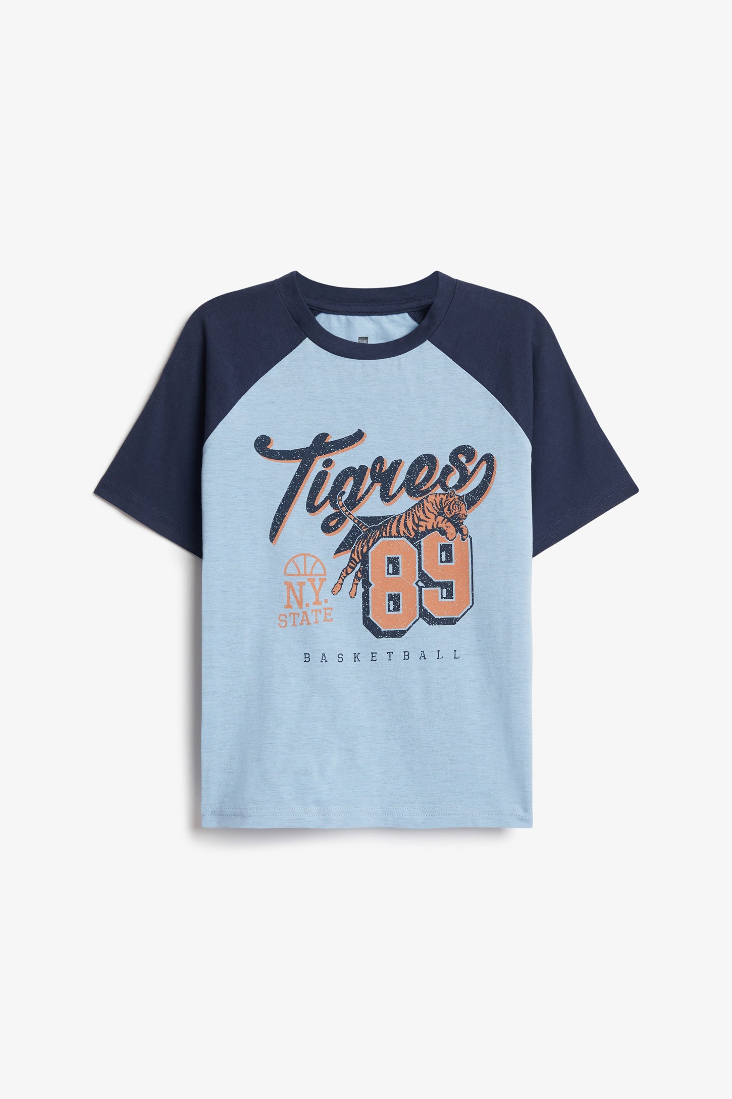 T-shirt imprimé en coton, 2/20$ - Enfant garçon && BLEU PALE