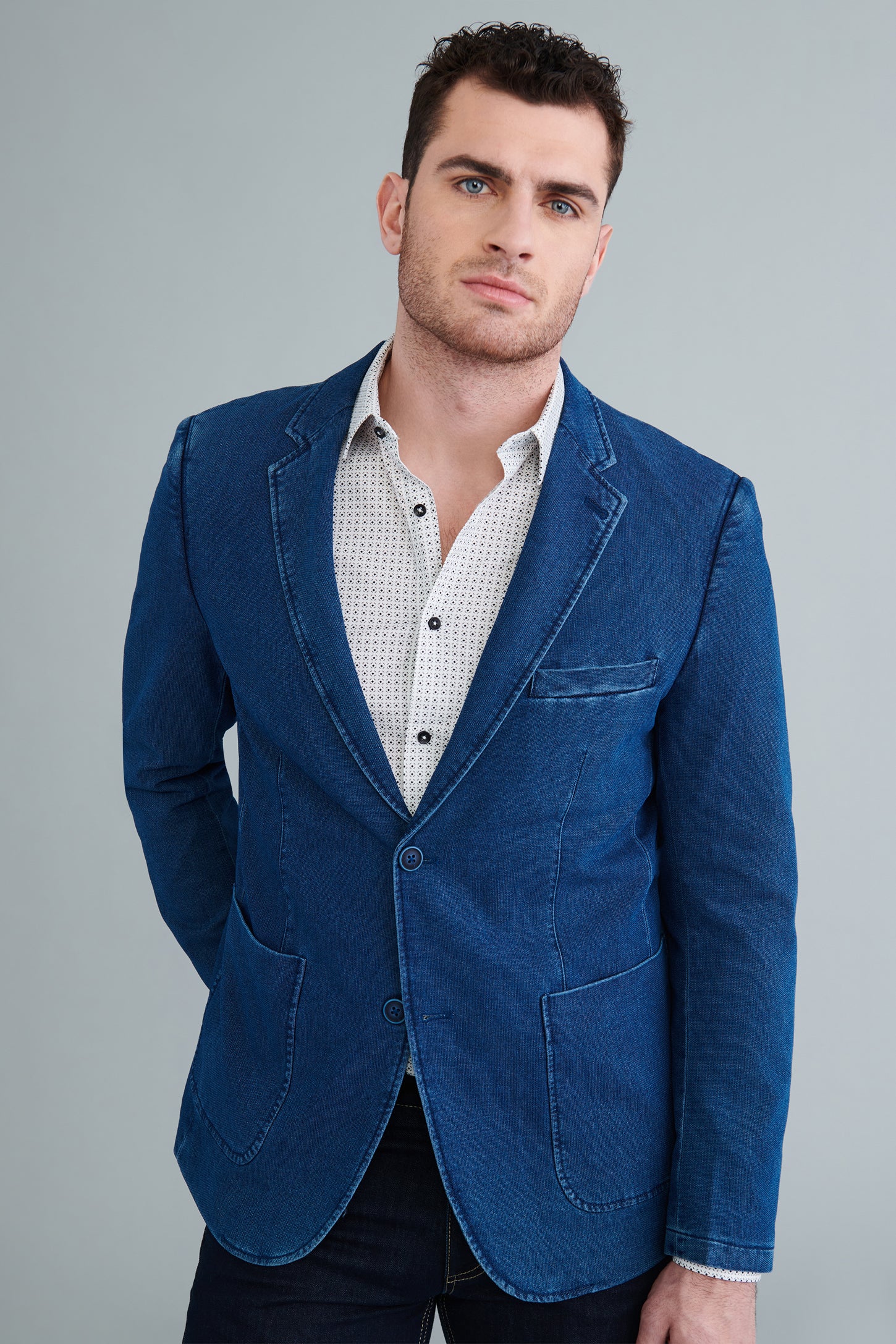 Veston en jeans Homme Aubainerie