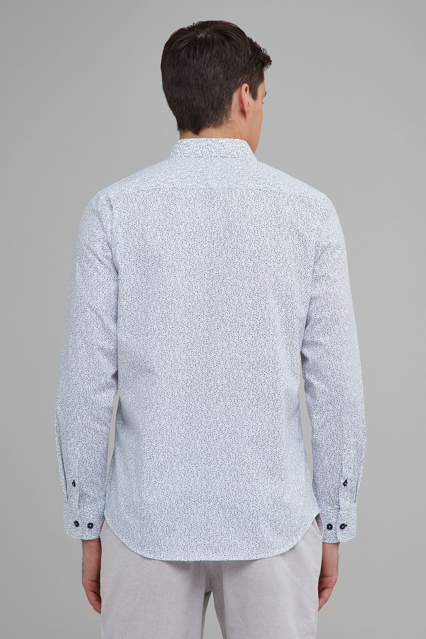 MAIISO Chemises à col Montant décontracté pour Hommes Chemises à Manches  Longues Chemise à imprimé Baroque Chemisier à Boutons spéciaux T Shirt  Confortable pour l'extérieur : : Mode