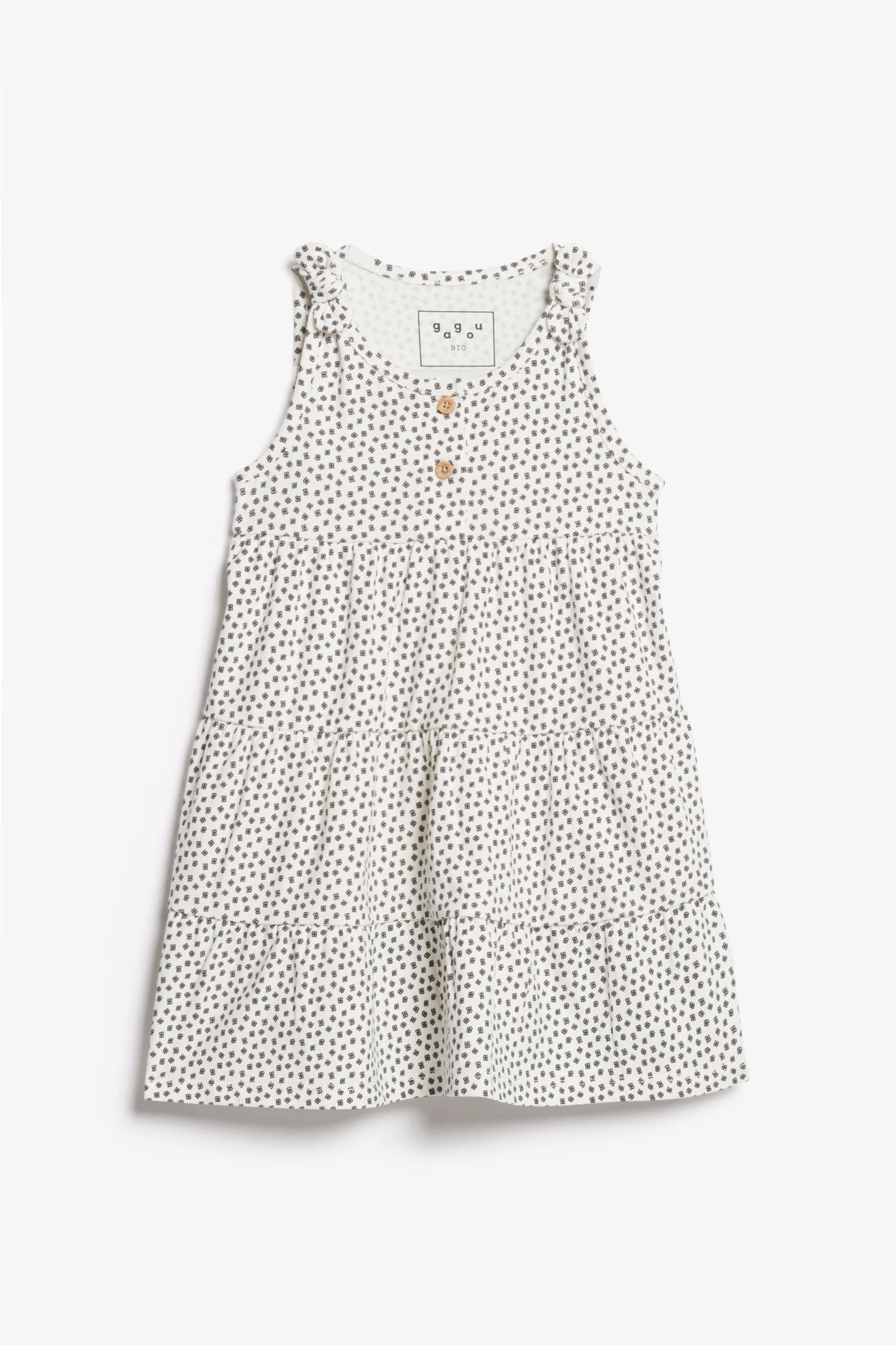 Robe à volants étagés en coton - Bébé fille && BLANC MULTI