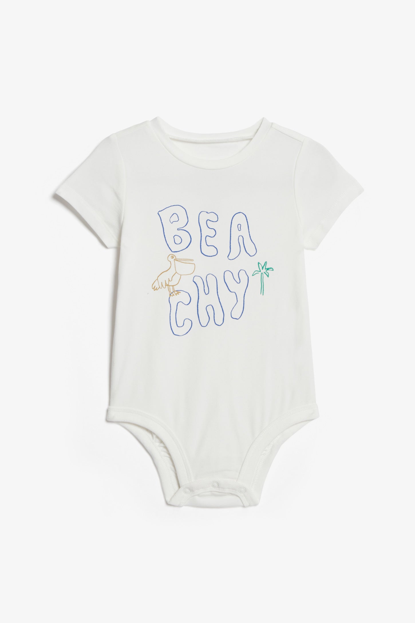 Cache-couche en coton bio, 2T-3T - Bébé garçon && BLANC