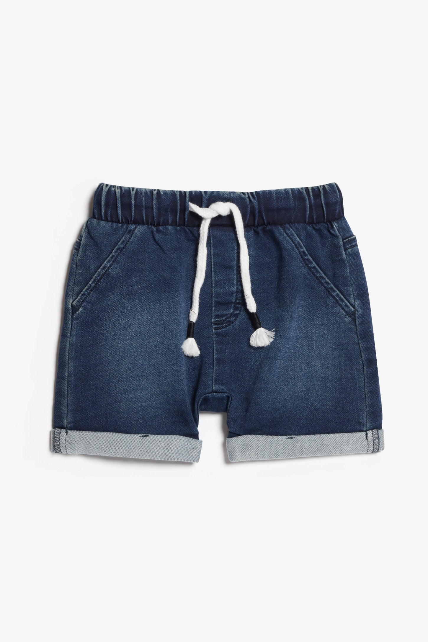 Short en jeans taille élastique, 2T-3T - Bébé garçon && INDIGO