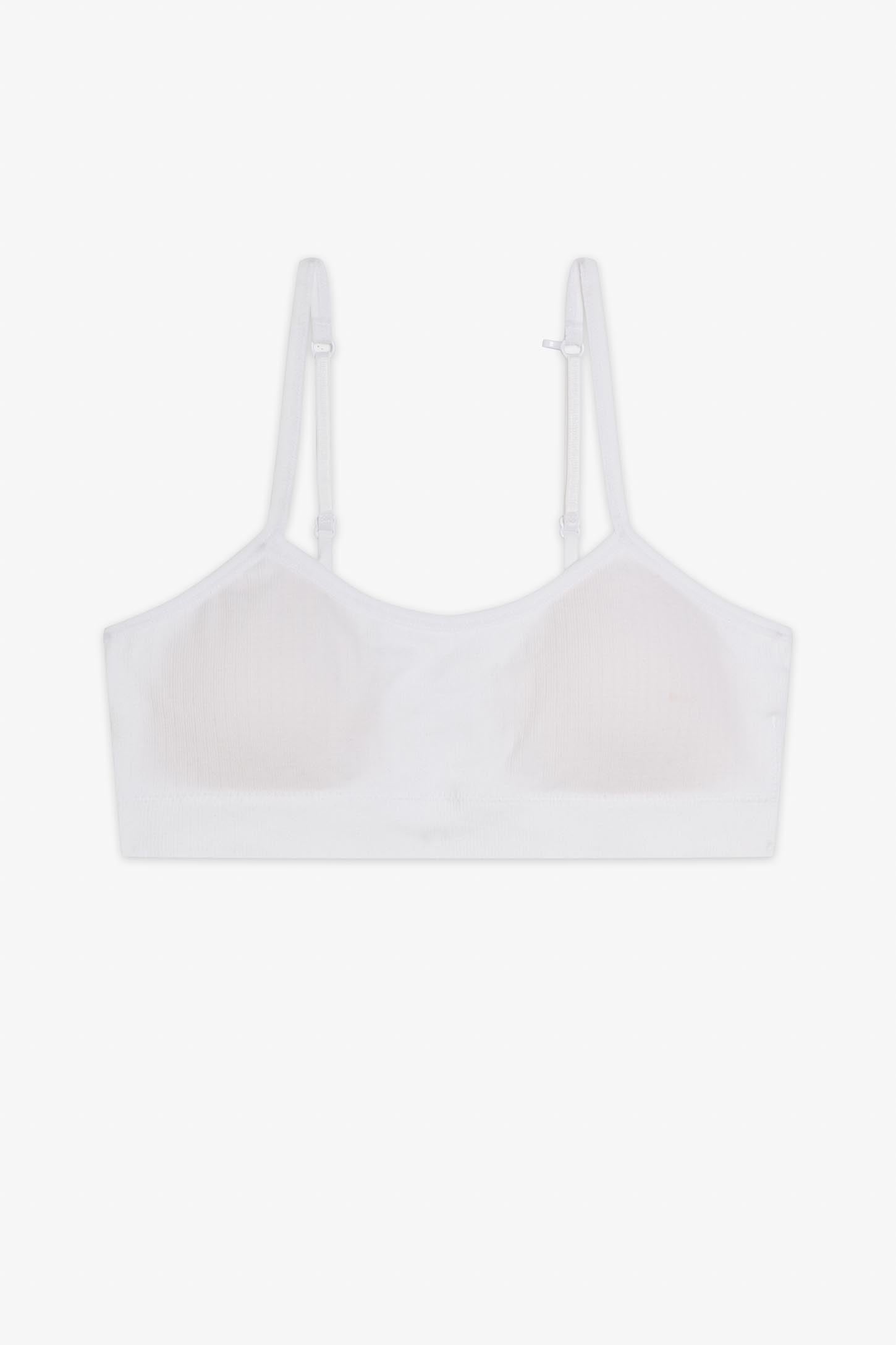 Bralette bretelles fines - Ado fille && BLANC