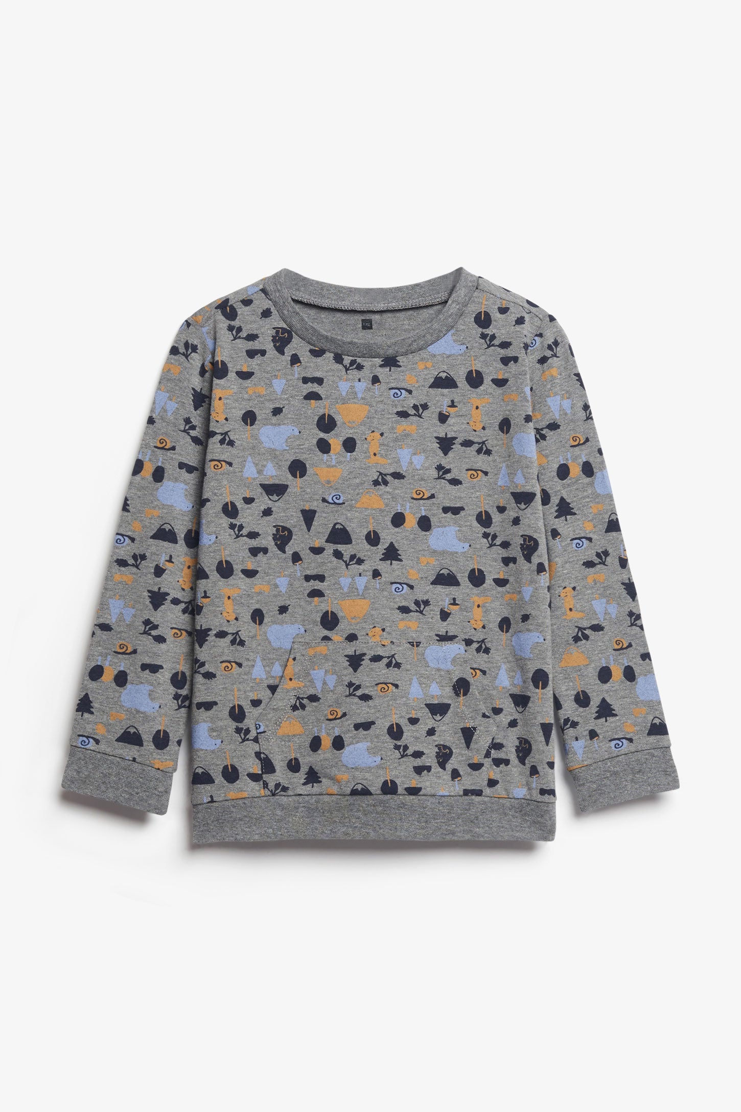 Chandail manches longues en coton, 2T-3T - Bébé garçon && GRIS MULTI