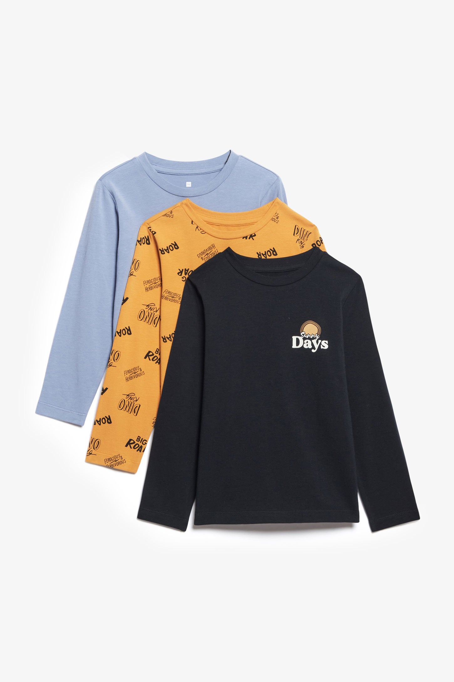 Prix pop, Lot 3 chandails manches longues - Enfant garçon && NOIR