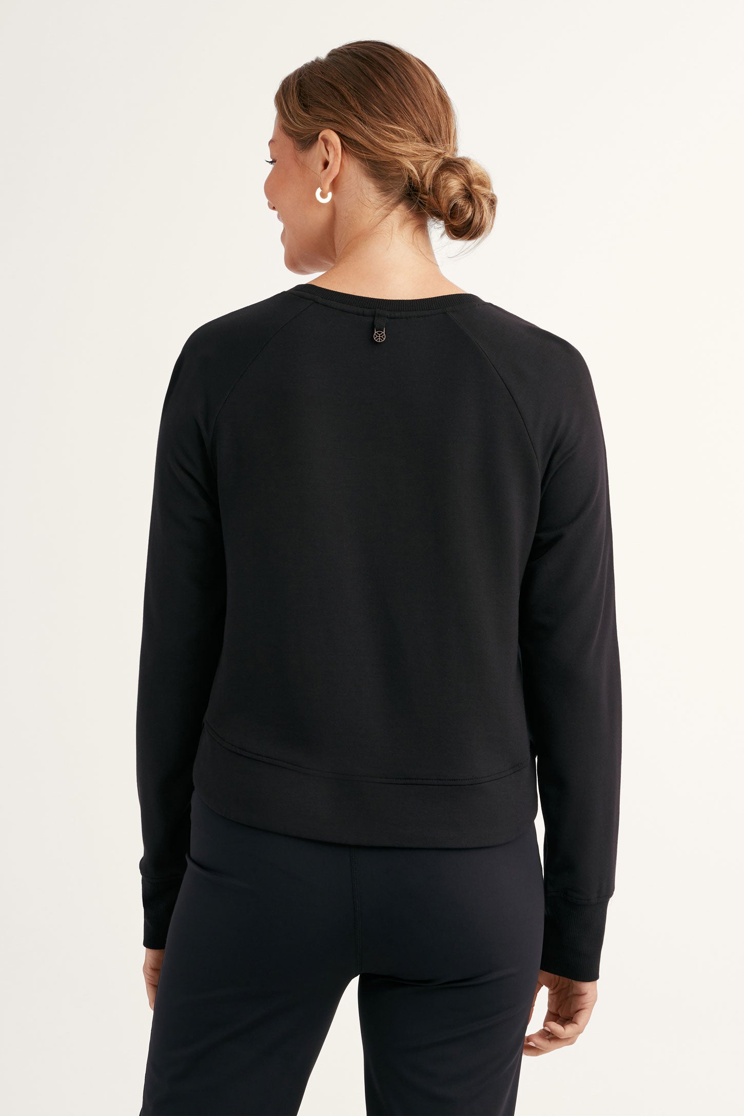 Modal athletic crew neck sweater Women