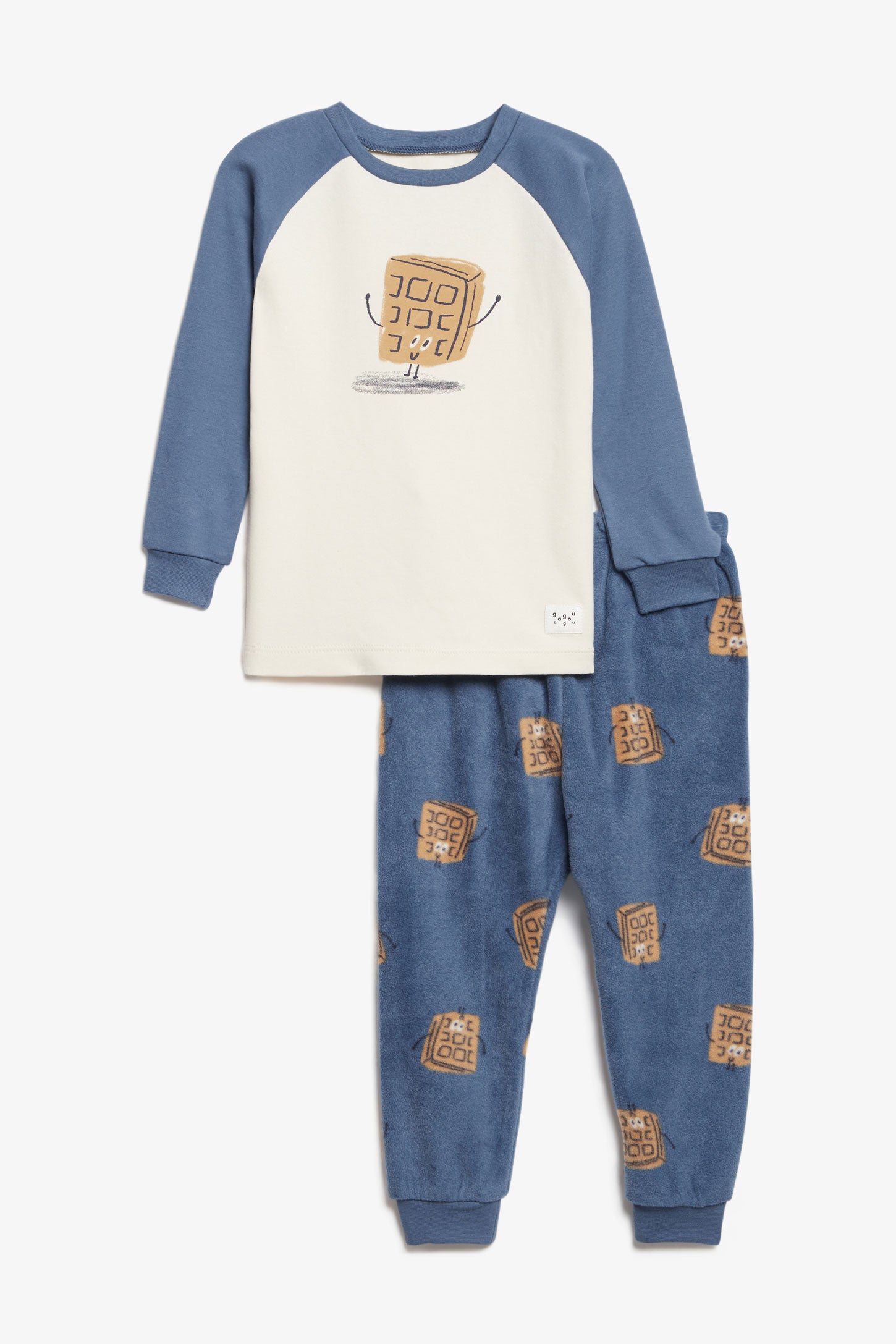 Pyjama 2-pièces en coton bio et polar, 2T-3T - Bébé garçon && BEIGE