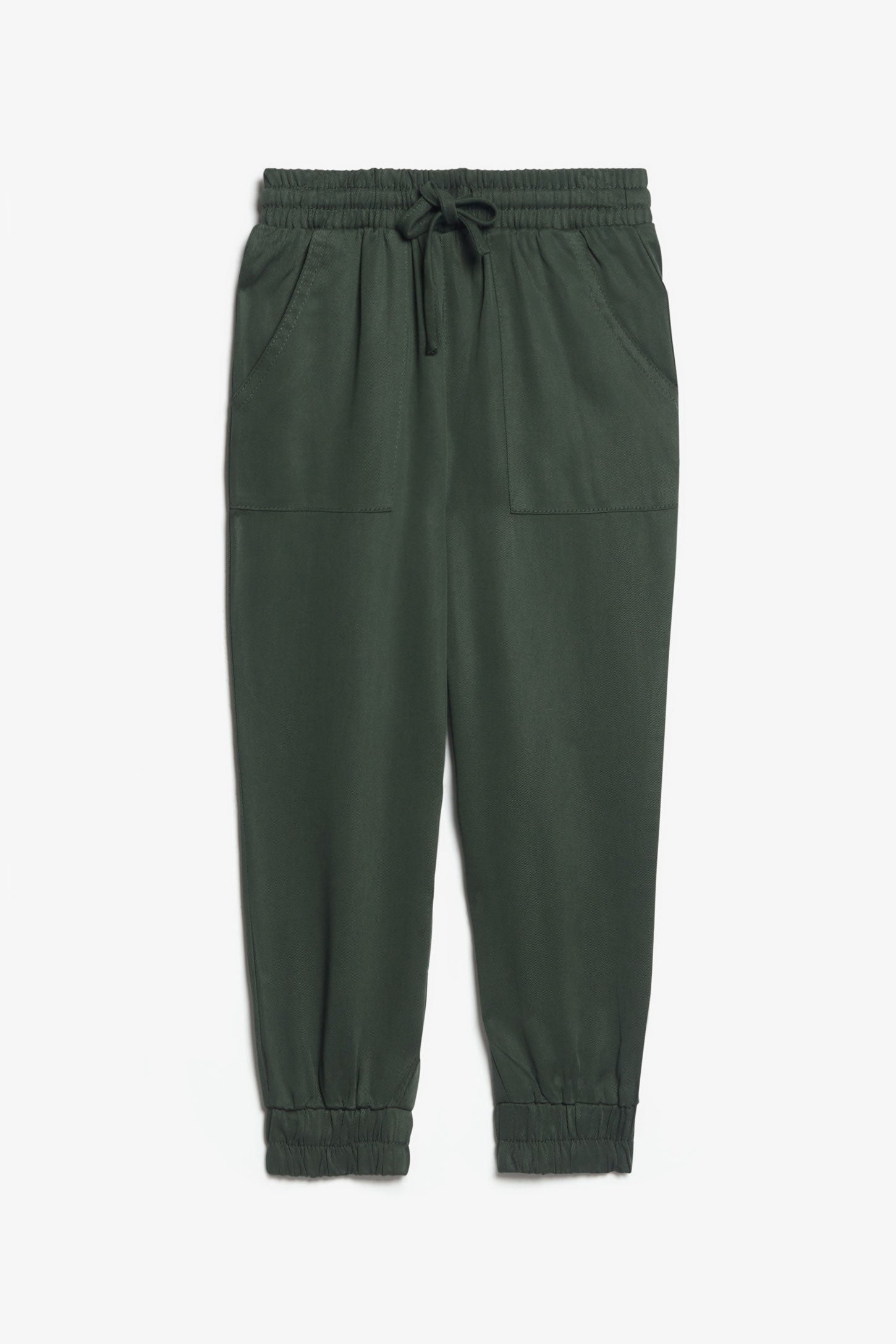 Pantalon jogger en Lyocell - Enfant fille && VERT