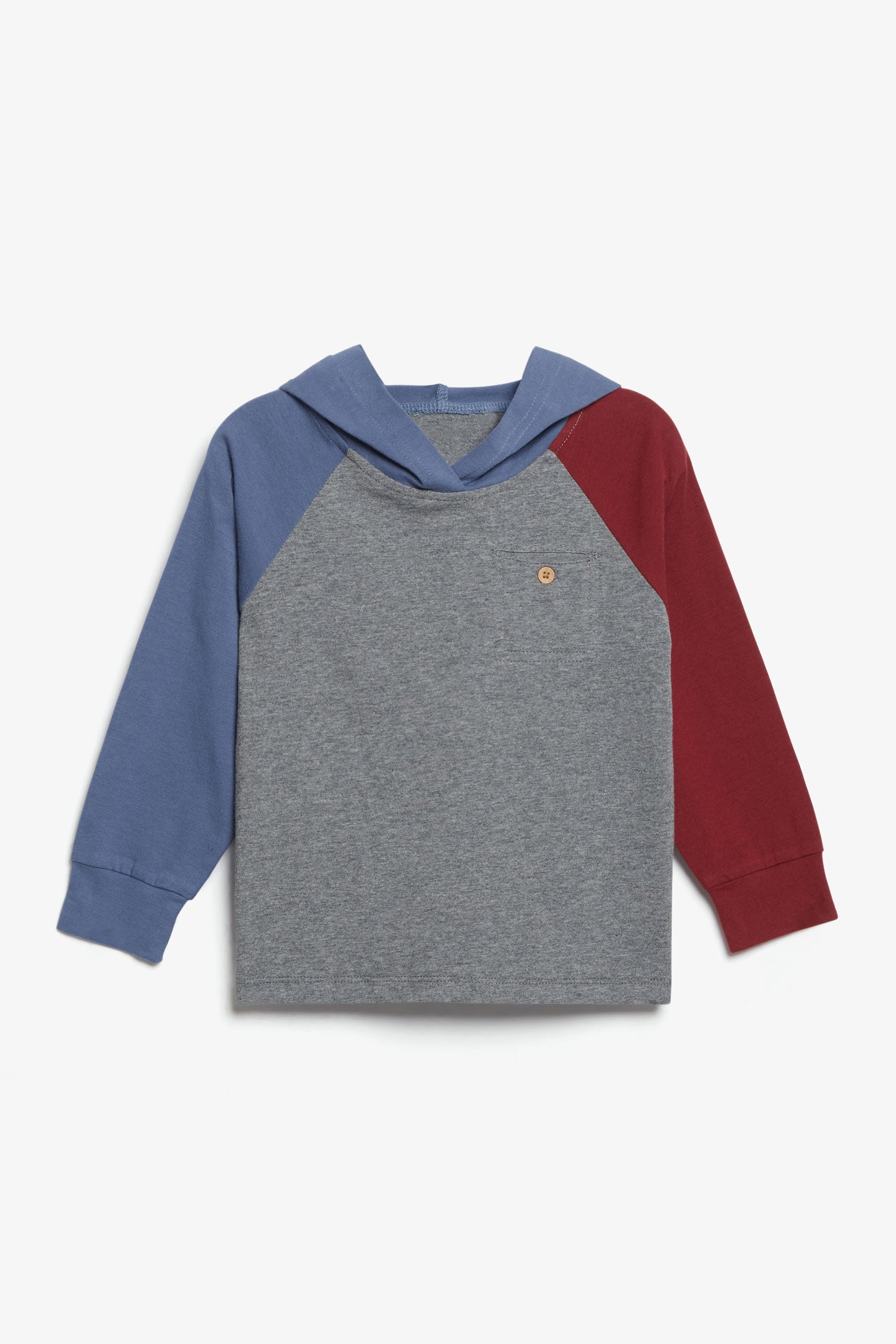 Chandail à capuchon en coton - Bébé garçon && GRIS MIXTE