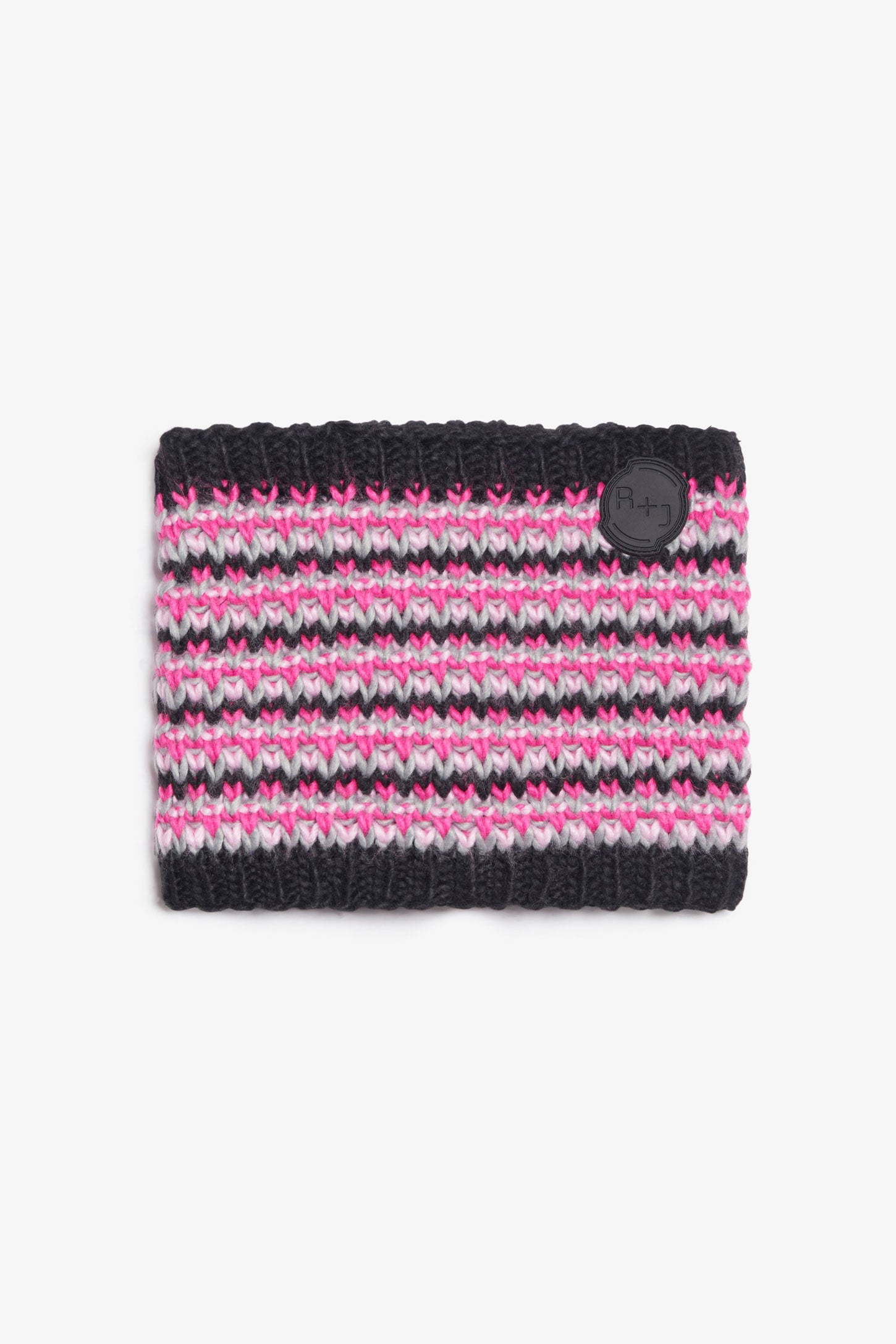 Cache-cou en tricot doublé polar - Enfant fille && ROSE