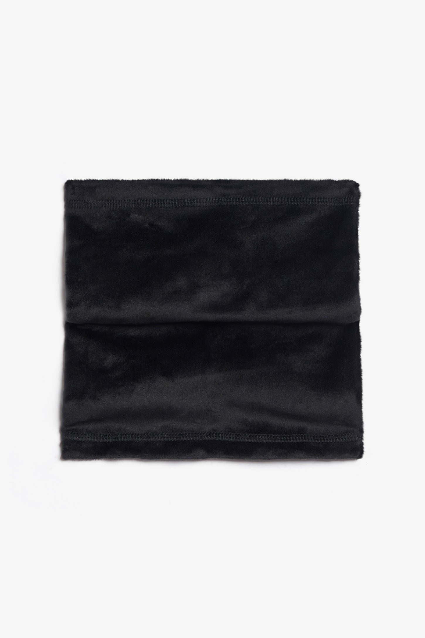 Cache-cou tube en peluche doublé - Enfant fille && NOIR