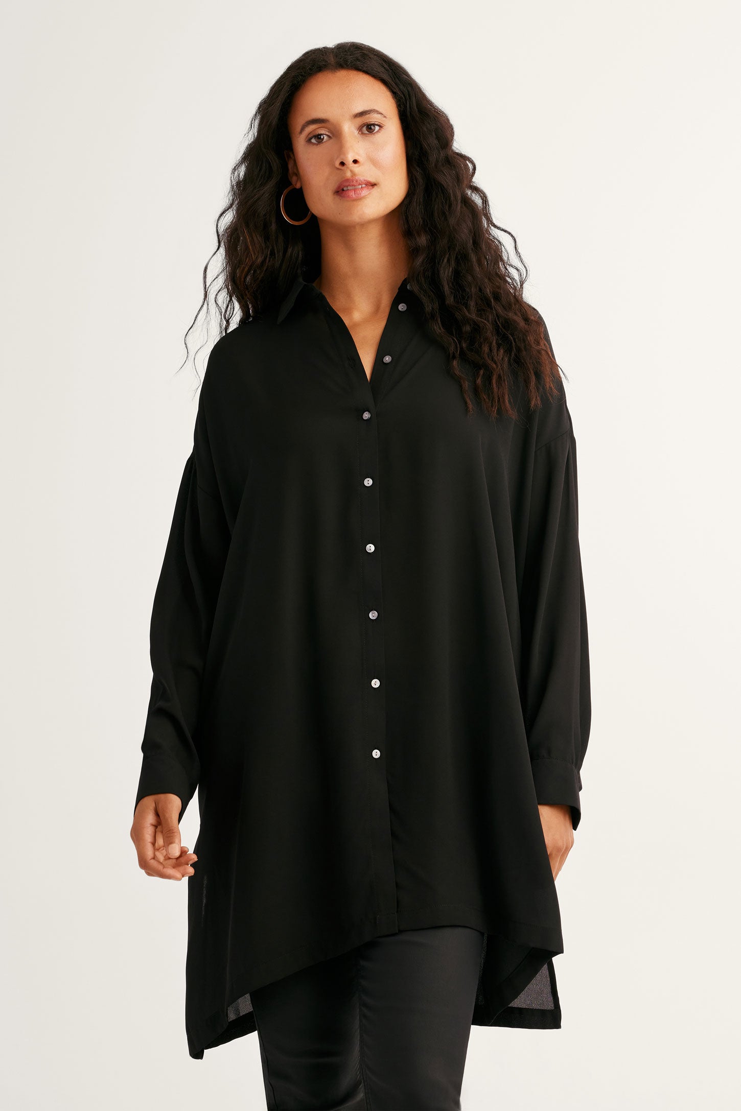 Chemise-tunique - Femme && NOIR