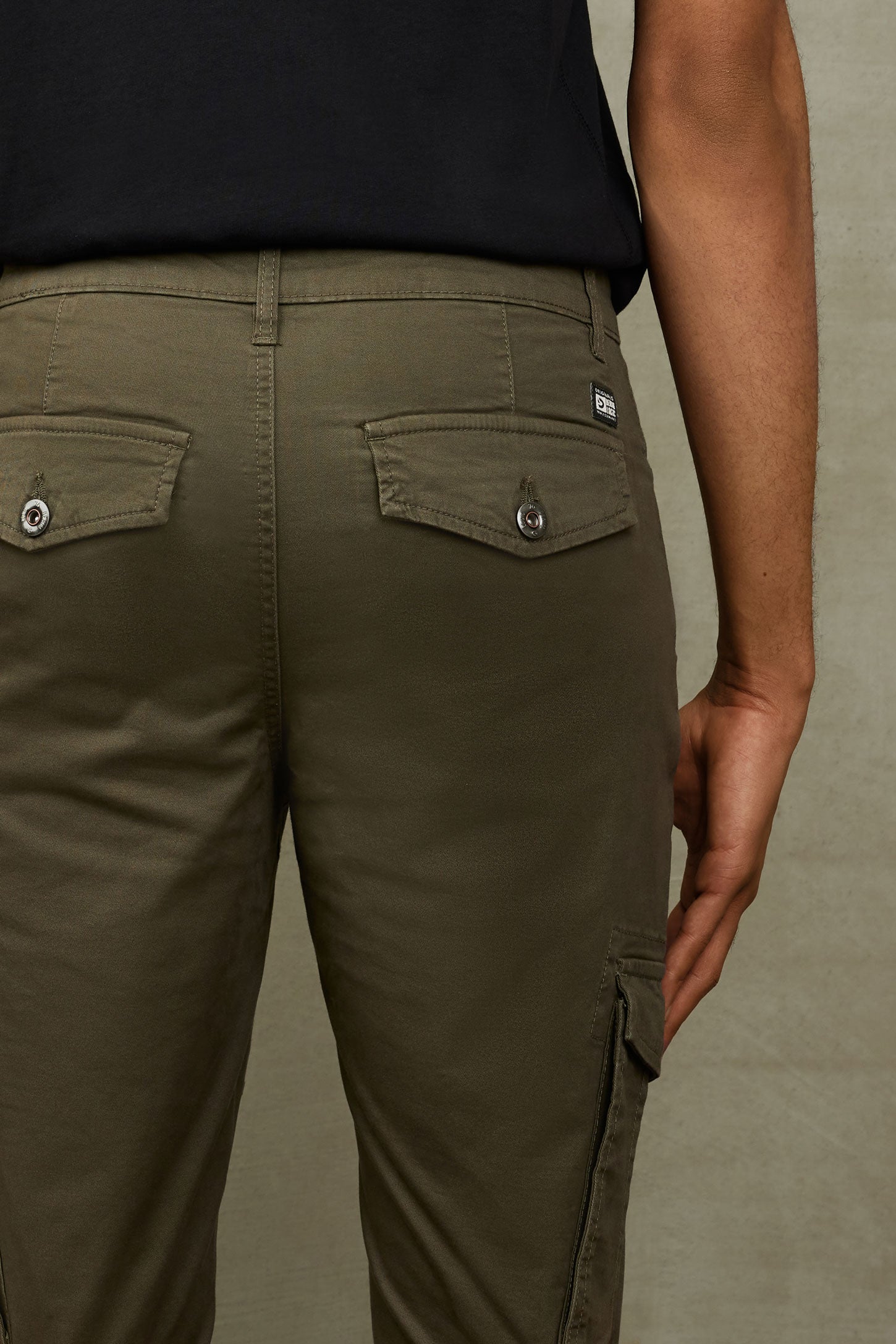 Pantalon jogger cargo en twill - Homme && KAKI