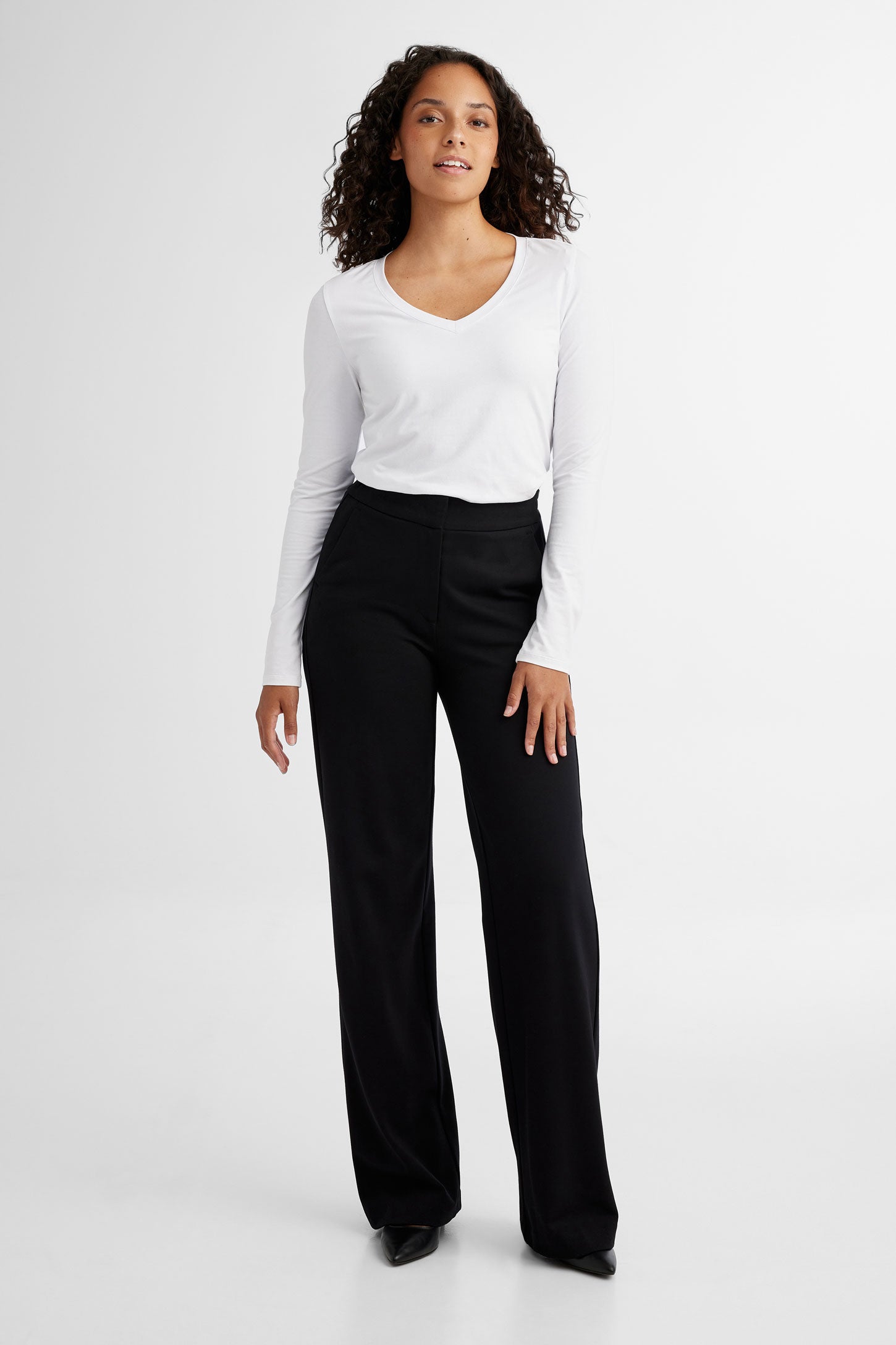 High waisted wide leg pants Women