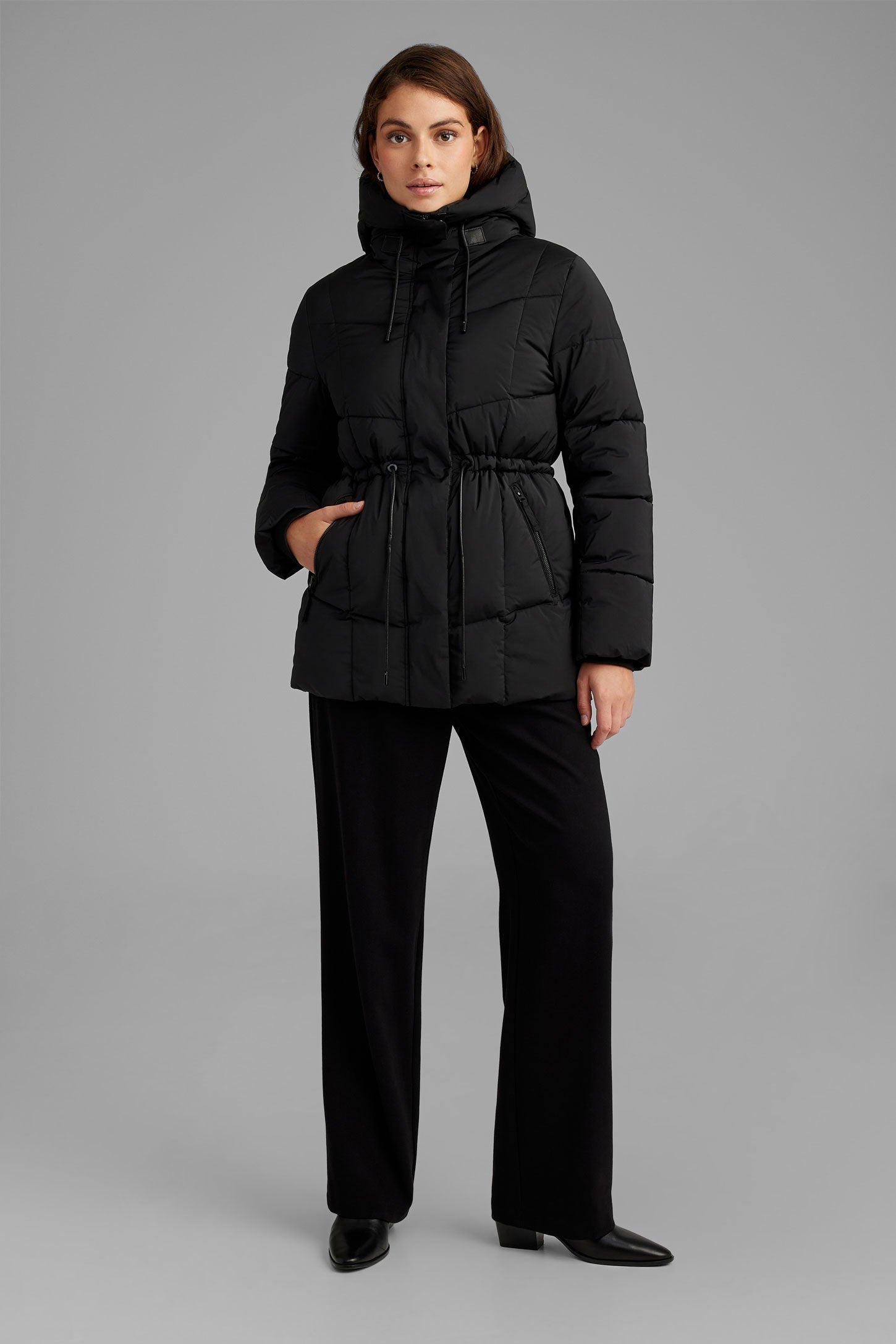 Manteau d hiver matelass capuchon Femme