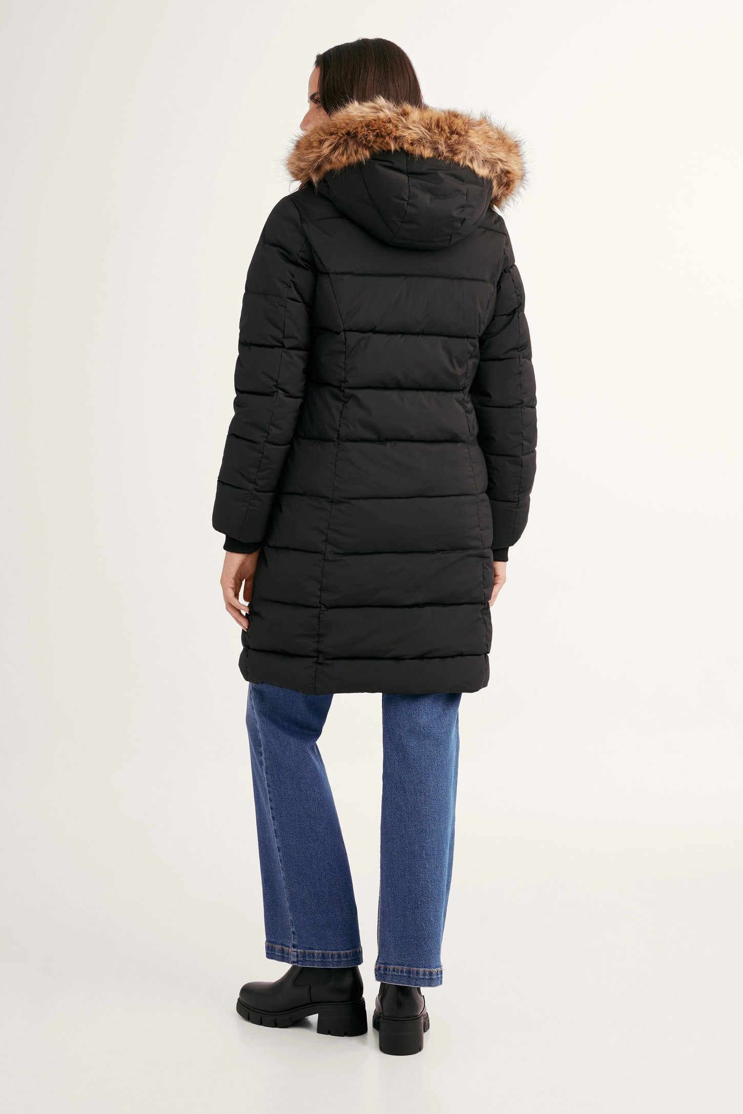 Long quilted winter coat - Women