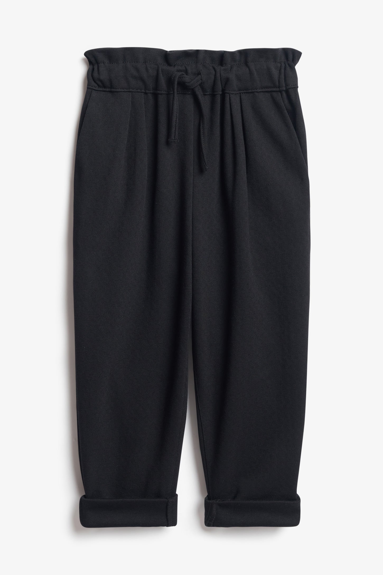 Pantalon coupe ''Paper bag'' - Enfant fille && NOIR