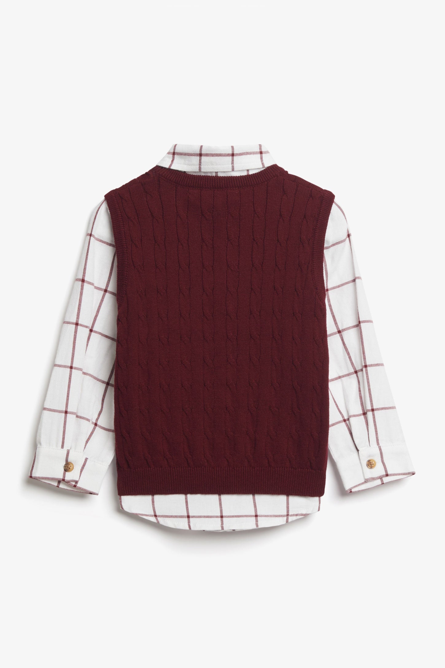 Boys red clearance sweater vest