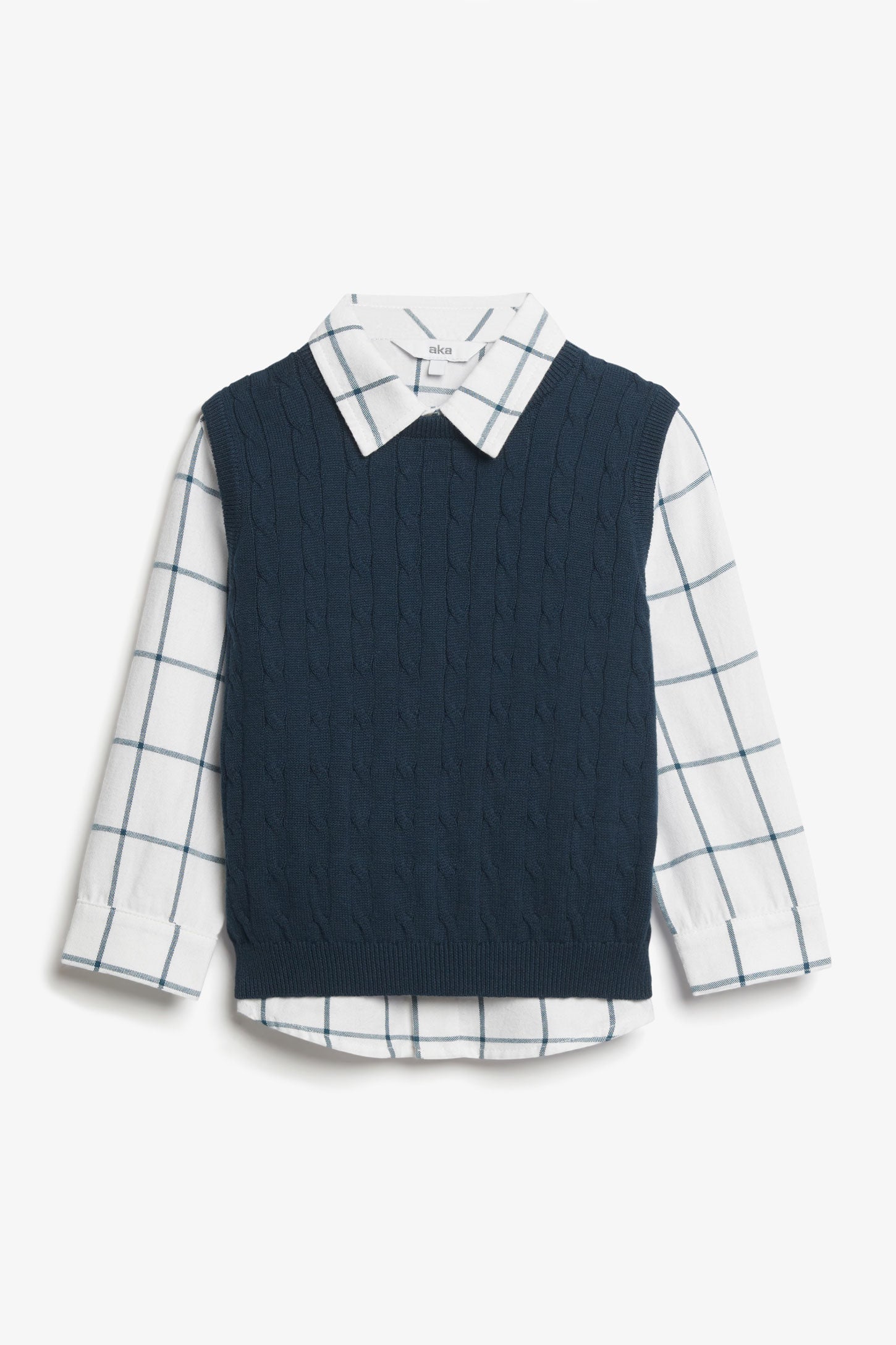 Boys white shop sweater vest