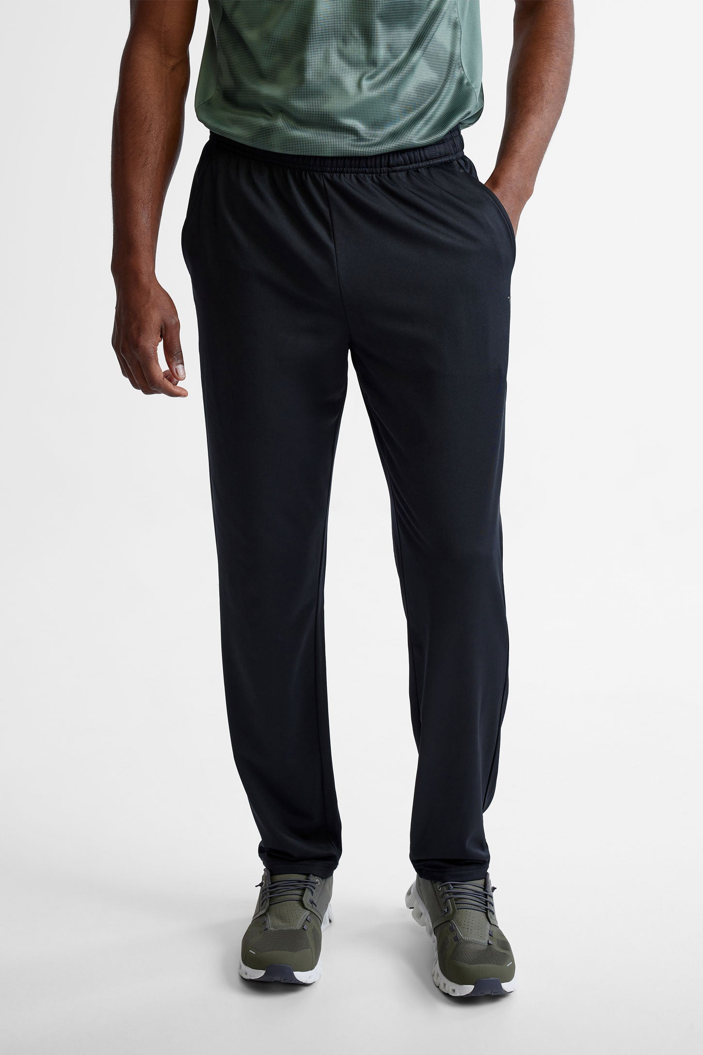 Pantalon athlétique jambe droite - Homme && NOIR