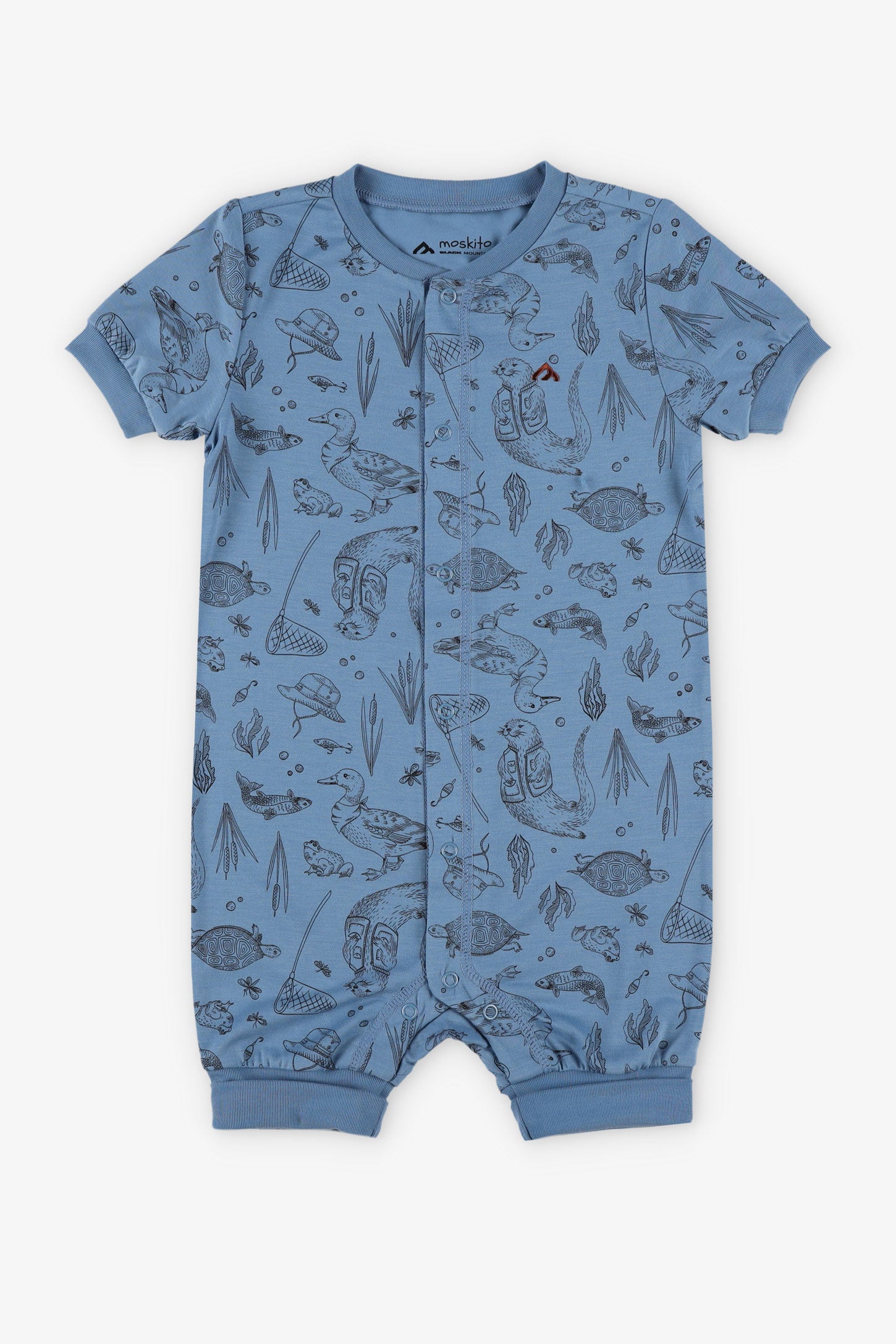 Combi-short évolutif en Lyocell BM - Bébé garçon && BLEU MULTI