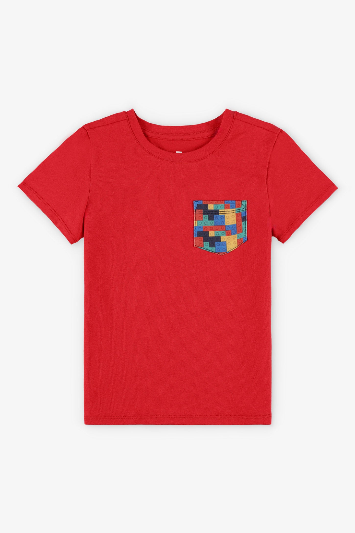 Duos futés, T-shirt à poche, 2/20$ - Enfant garçon && ROUGE