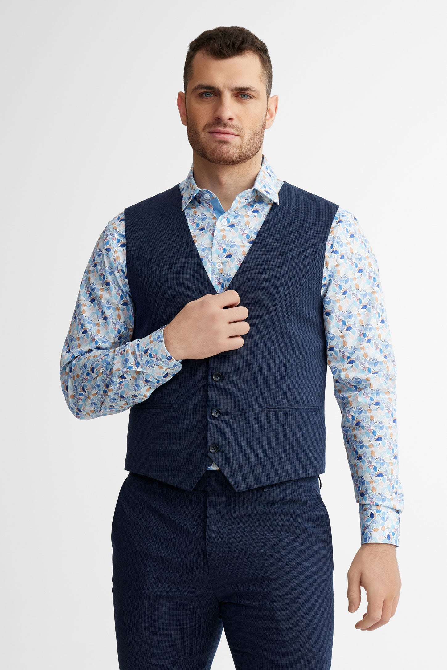 Veste de complet coupe ajustée - Homme && MARIN