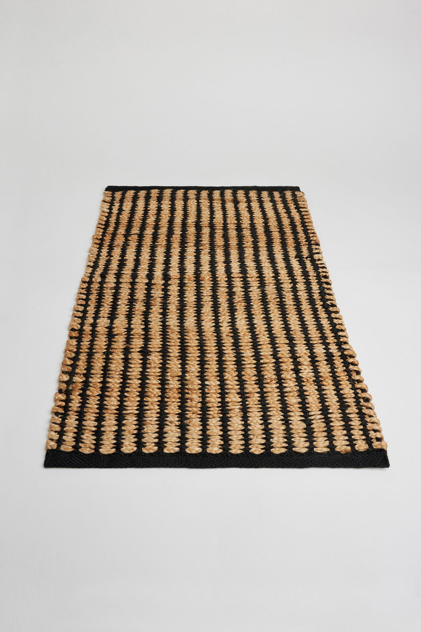 Tapis en jute, 20 x 32'' - Maison && NOIR/BRUN